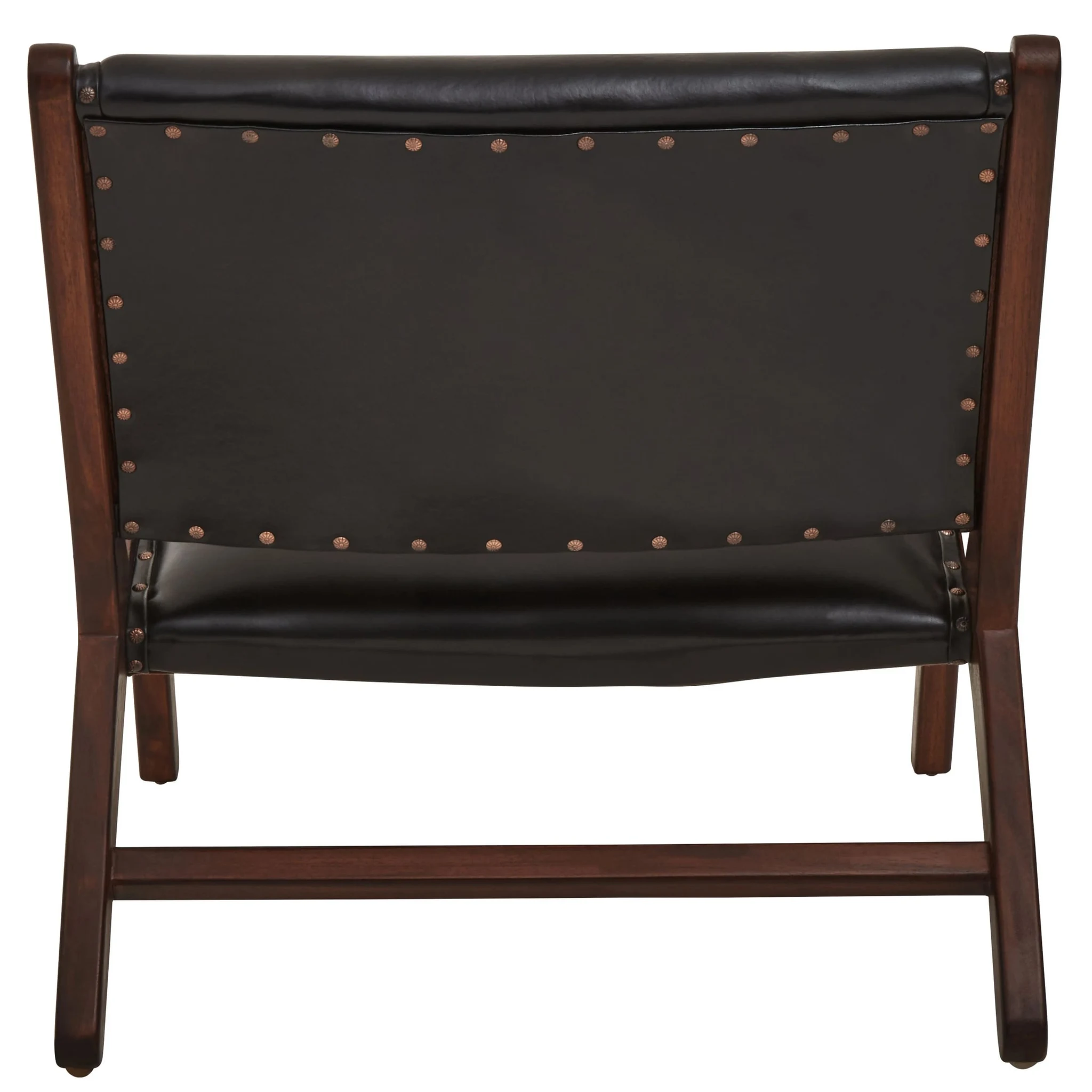 Inca Genuine Black Leather Lounge Chair - Seating, photo 2 of 8