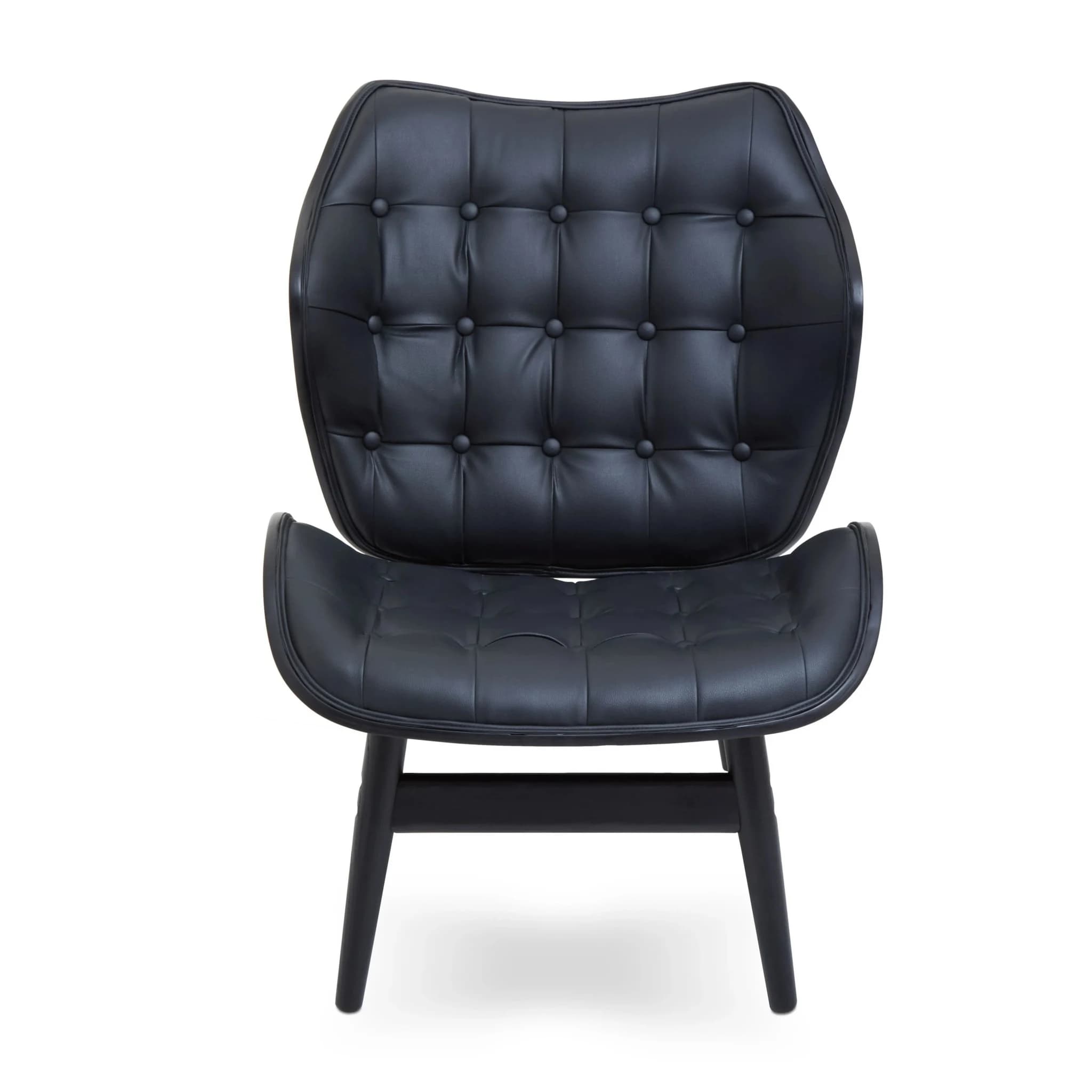 Vinsi Black Leather Effect Chair - Seating, photo 8 of 8