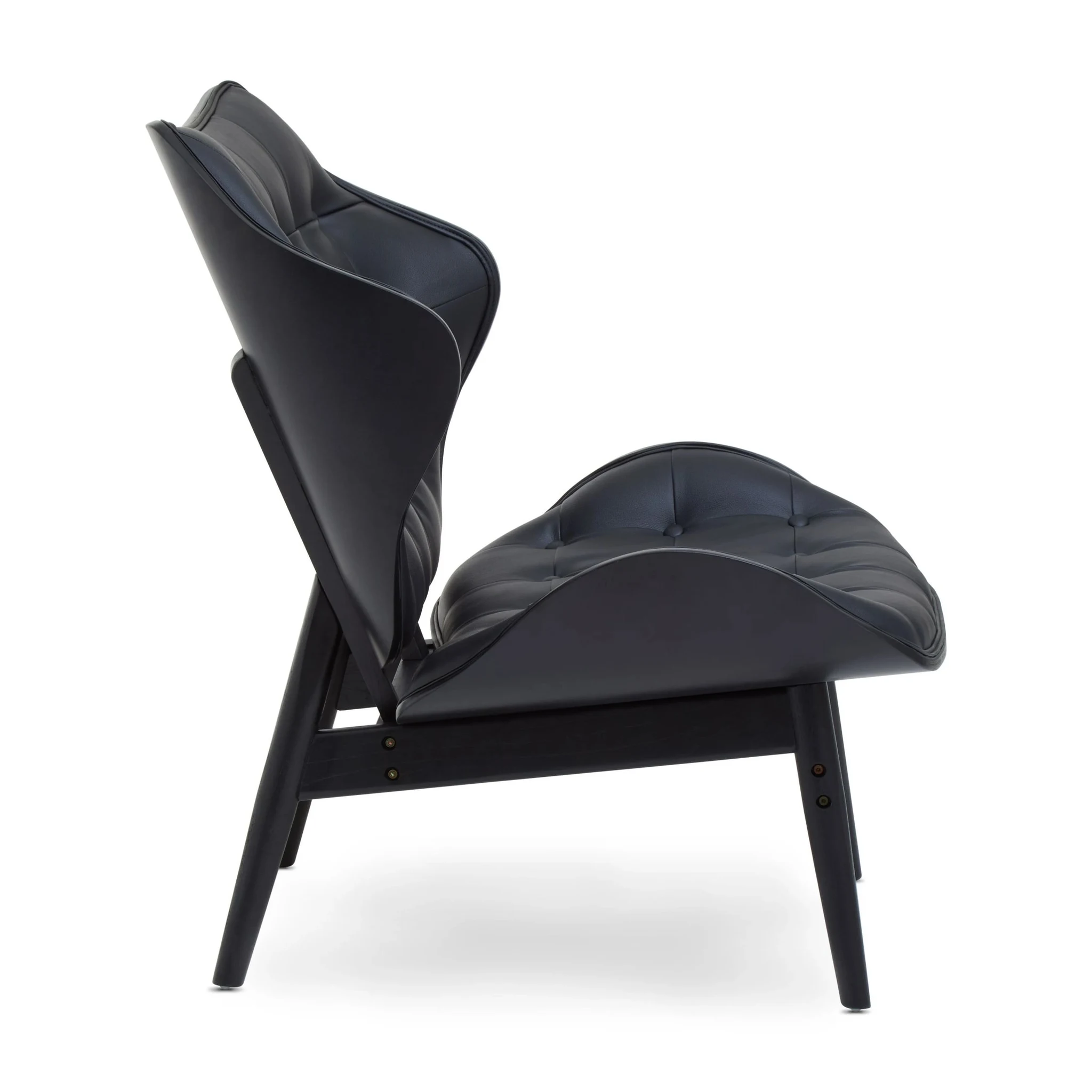 Vinsi Black Leather Effect Chair - Seating, photo 7 of 8