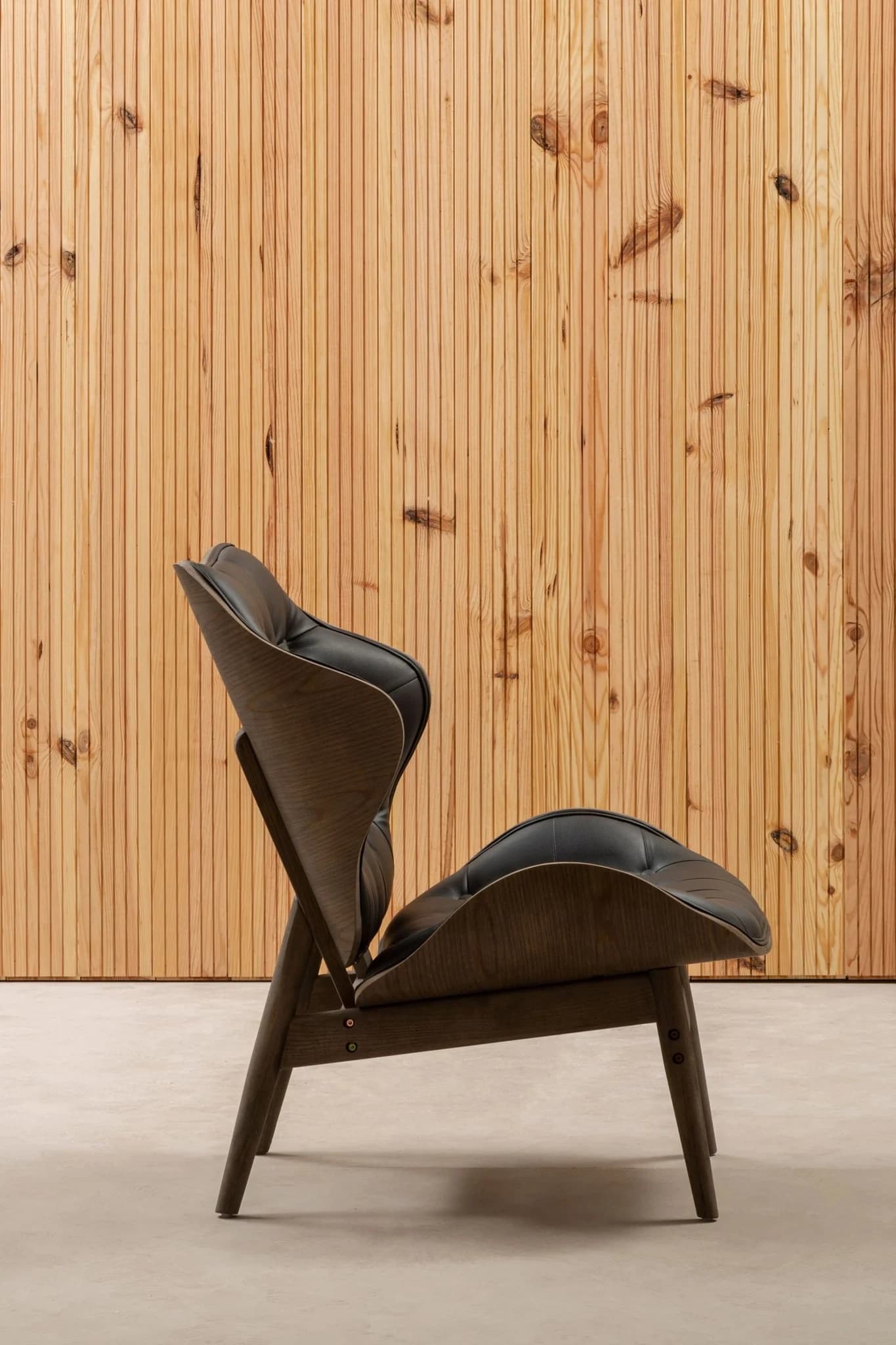 Vinsi Black Leather Effect Chair - Seating, photo 5 of 8