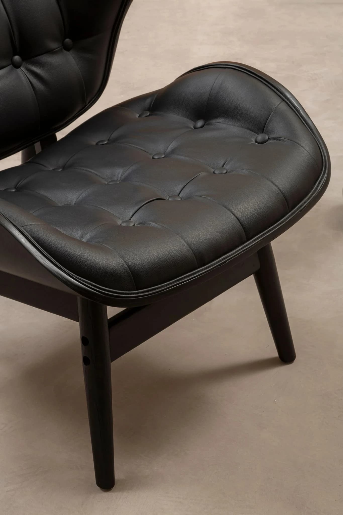Vinsi Black Leather Effect Chair - Seating, photo 3 of 8