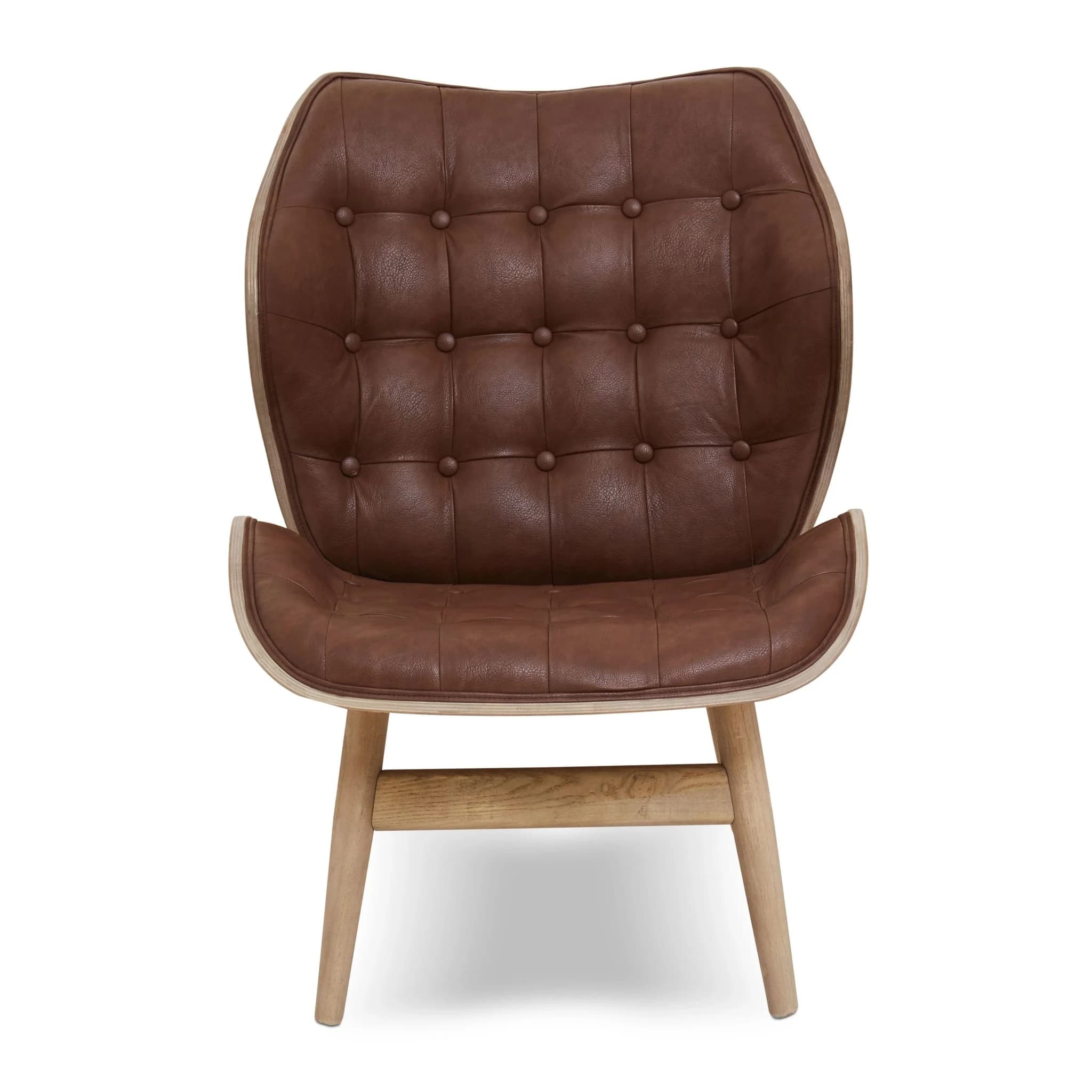 Vinsi Brown Leather Effect Chair - Seating, photo 6 of 8