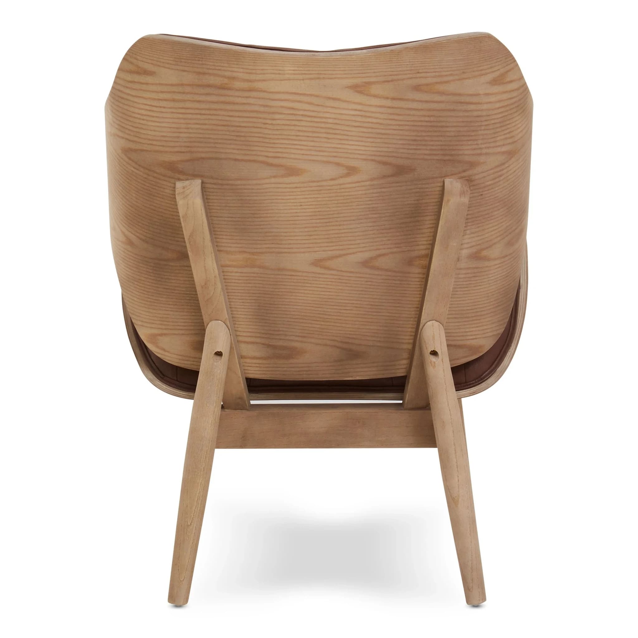 Vinsi Brown Leather Effect Chair - Seating, photo 3 of 8