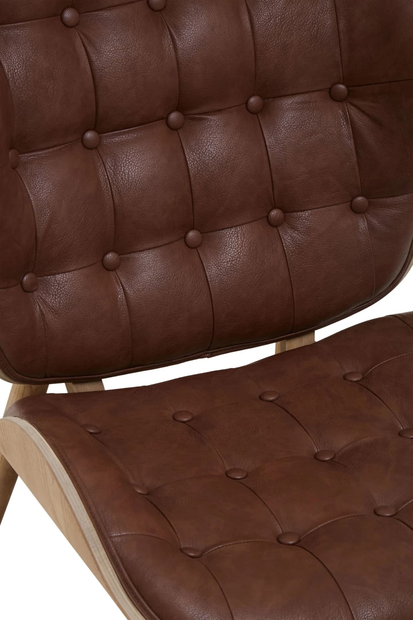 Vinsi Brown Leather Effect Chair - Seating, photo 8 of 8
