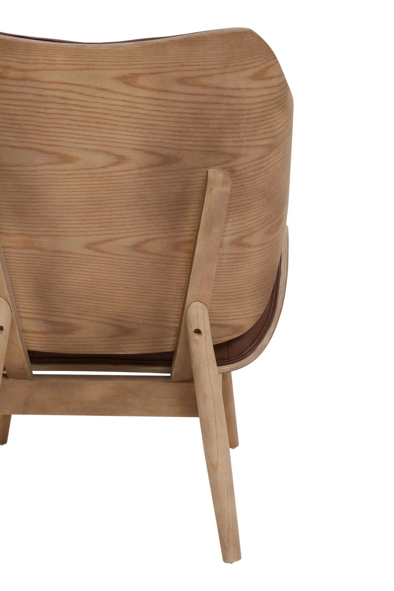 Vinsi Brown Leather Effect Chair - Seating, photo 7 of 8