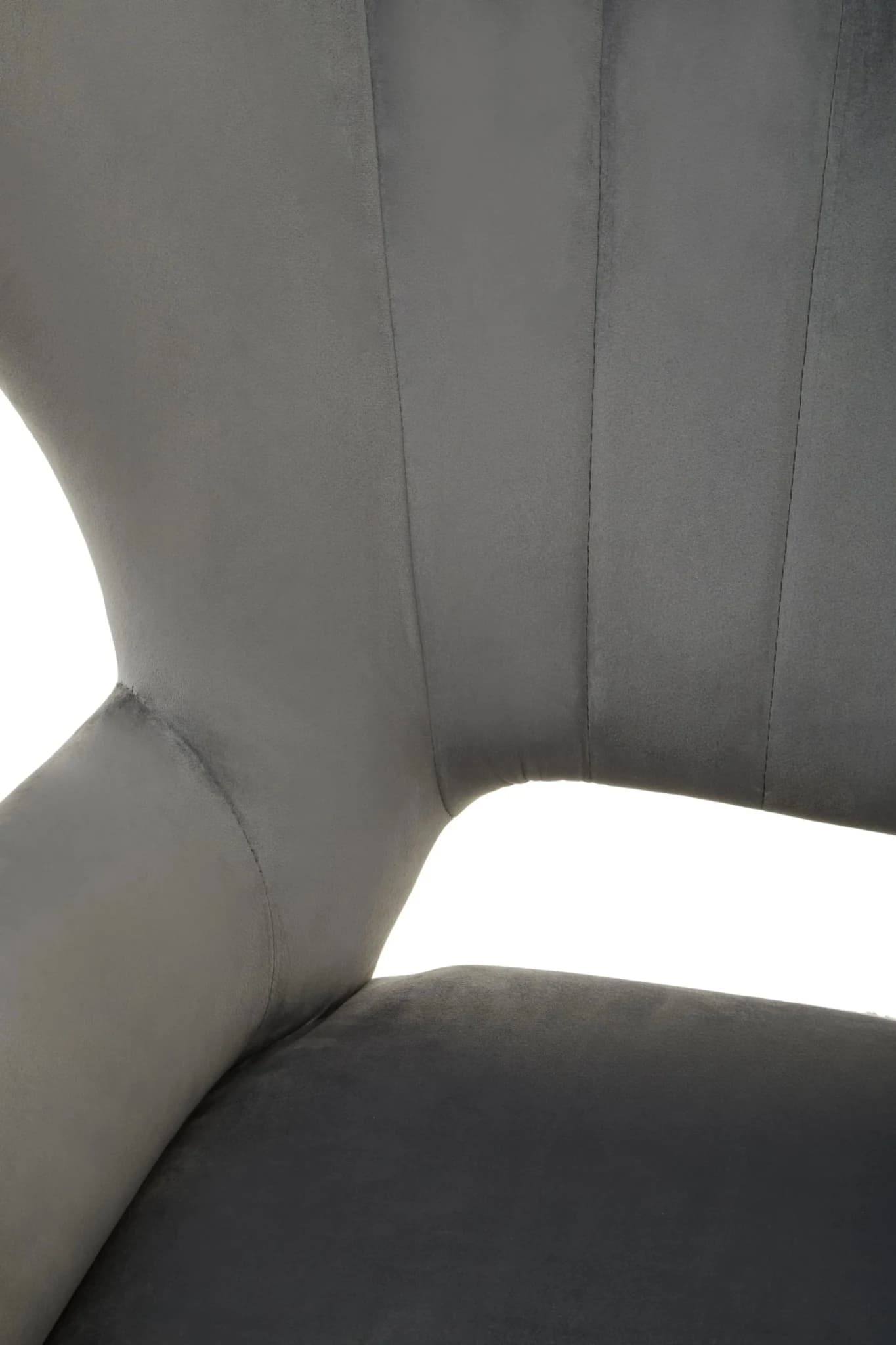 Sloan Grey Velvet Armchair - Seating, photo 6 of 8