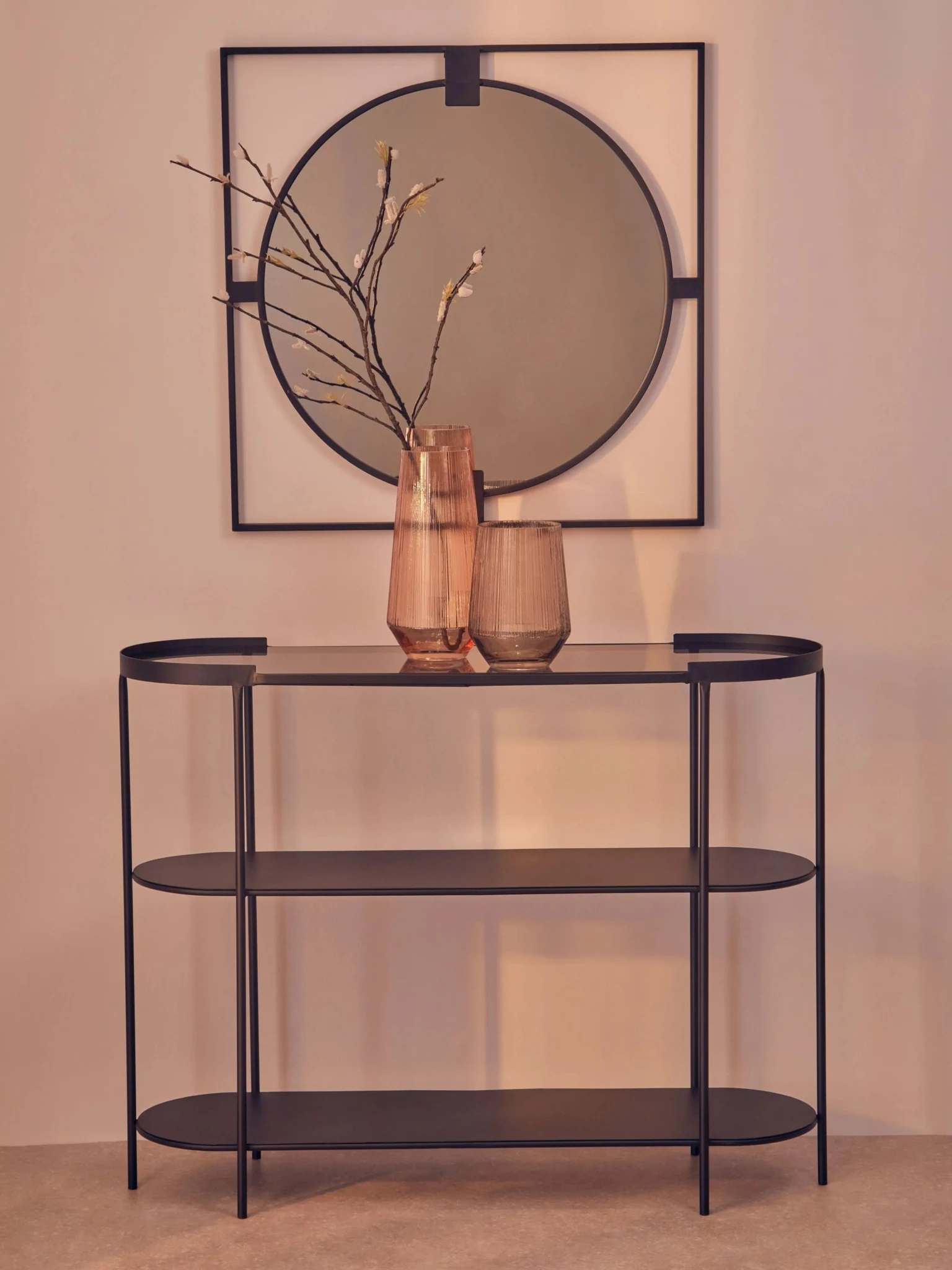 Trento Console Table With Glass Top - Tables, photo 3 of 8