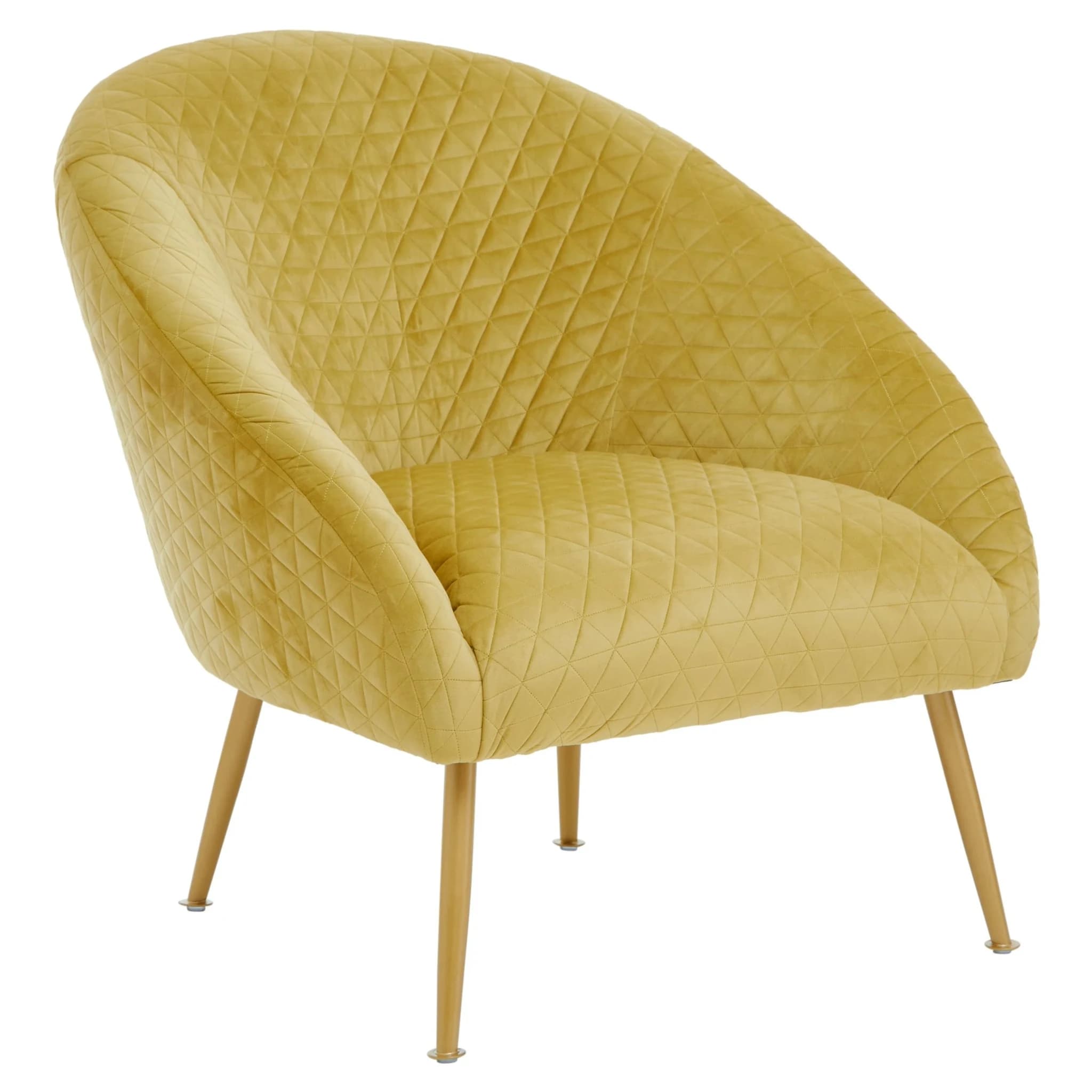 Tania Gold Velvet Occasional Chair - Seating, photo 8 of 8
