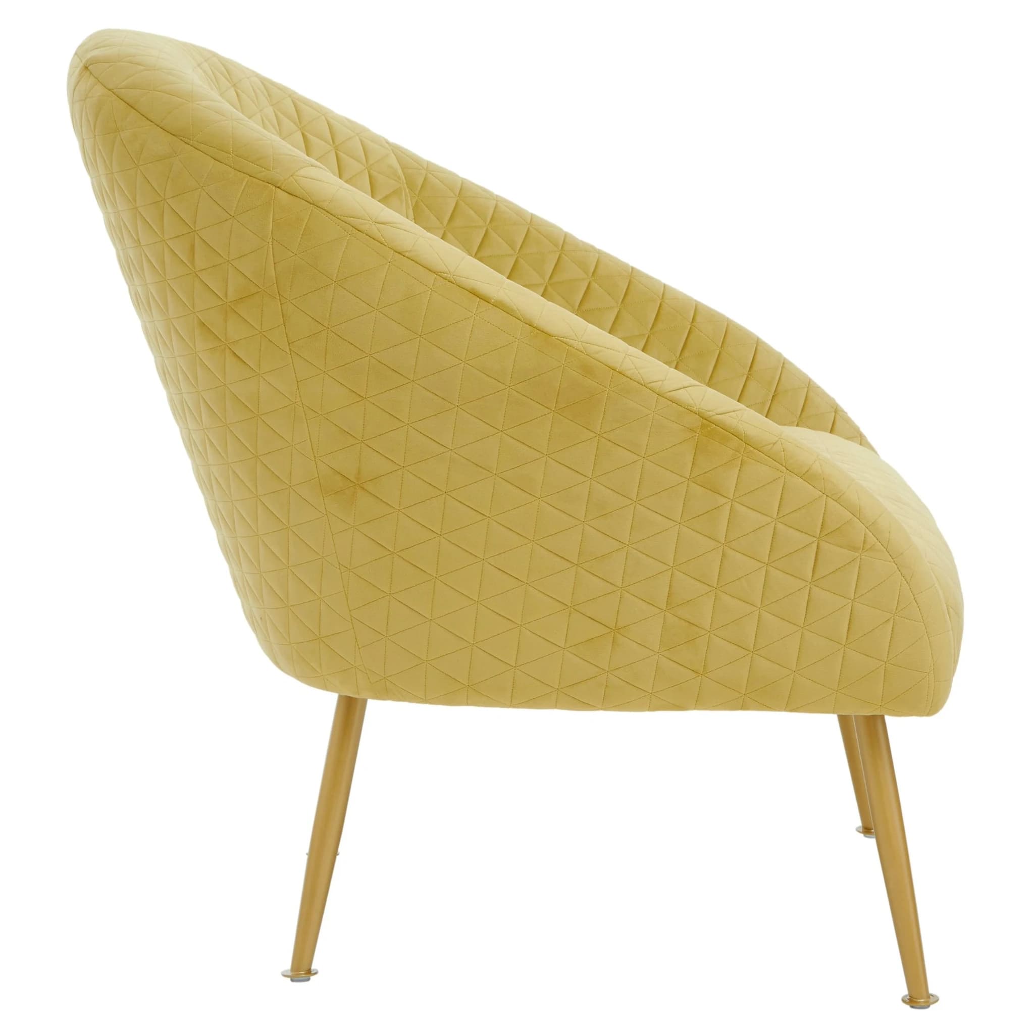 Tania Gold Velvet Occasional Chair - Seating, photo 7 of 8