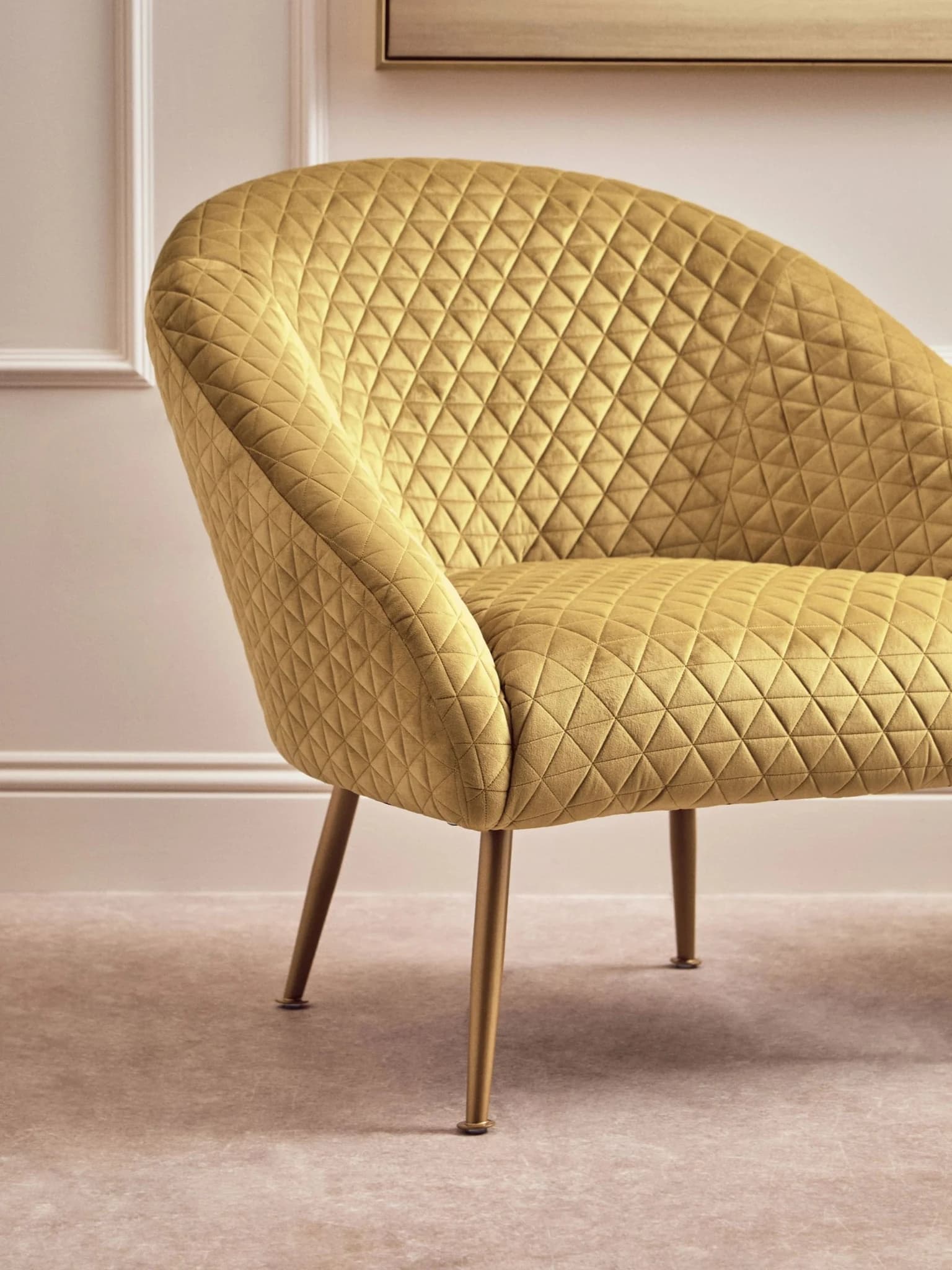 Tania Gold Velvet Occasional Chair - Seating, photo 4 of 8