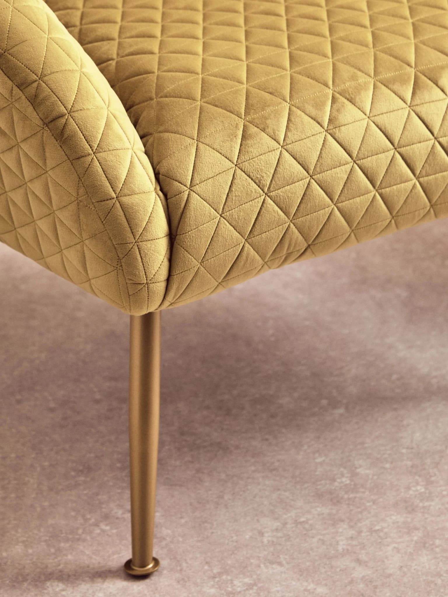 Tania Gold Velvet Occasional Chair - Seating, photo 2 of 8
