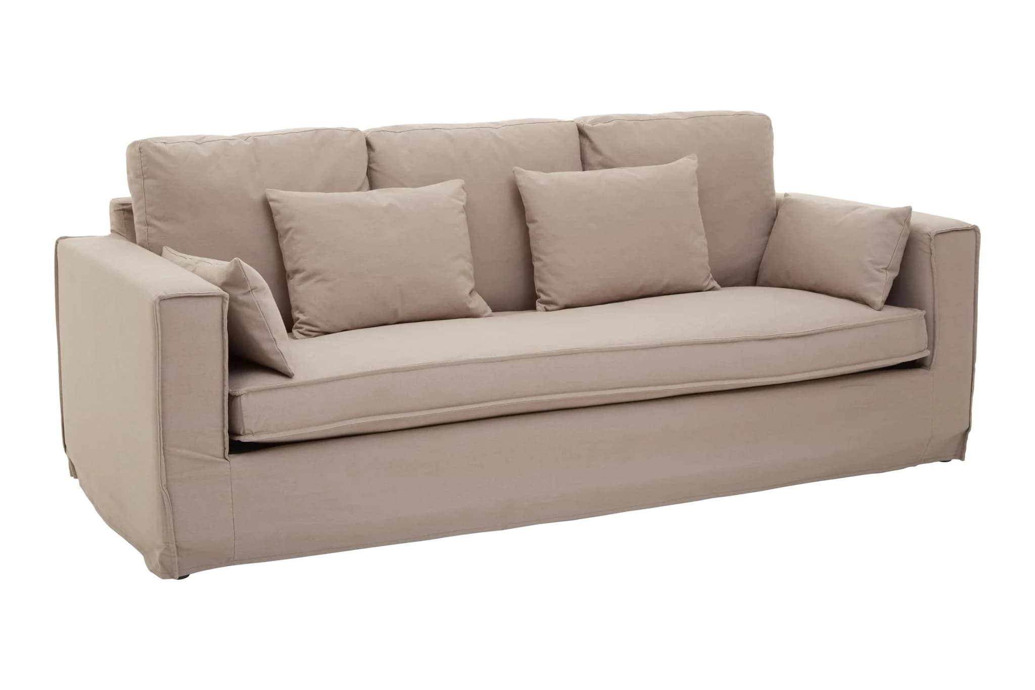 Menton 3 Seat Grey Fabric Sofa - Seating, photo 4 of 7