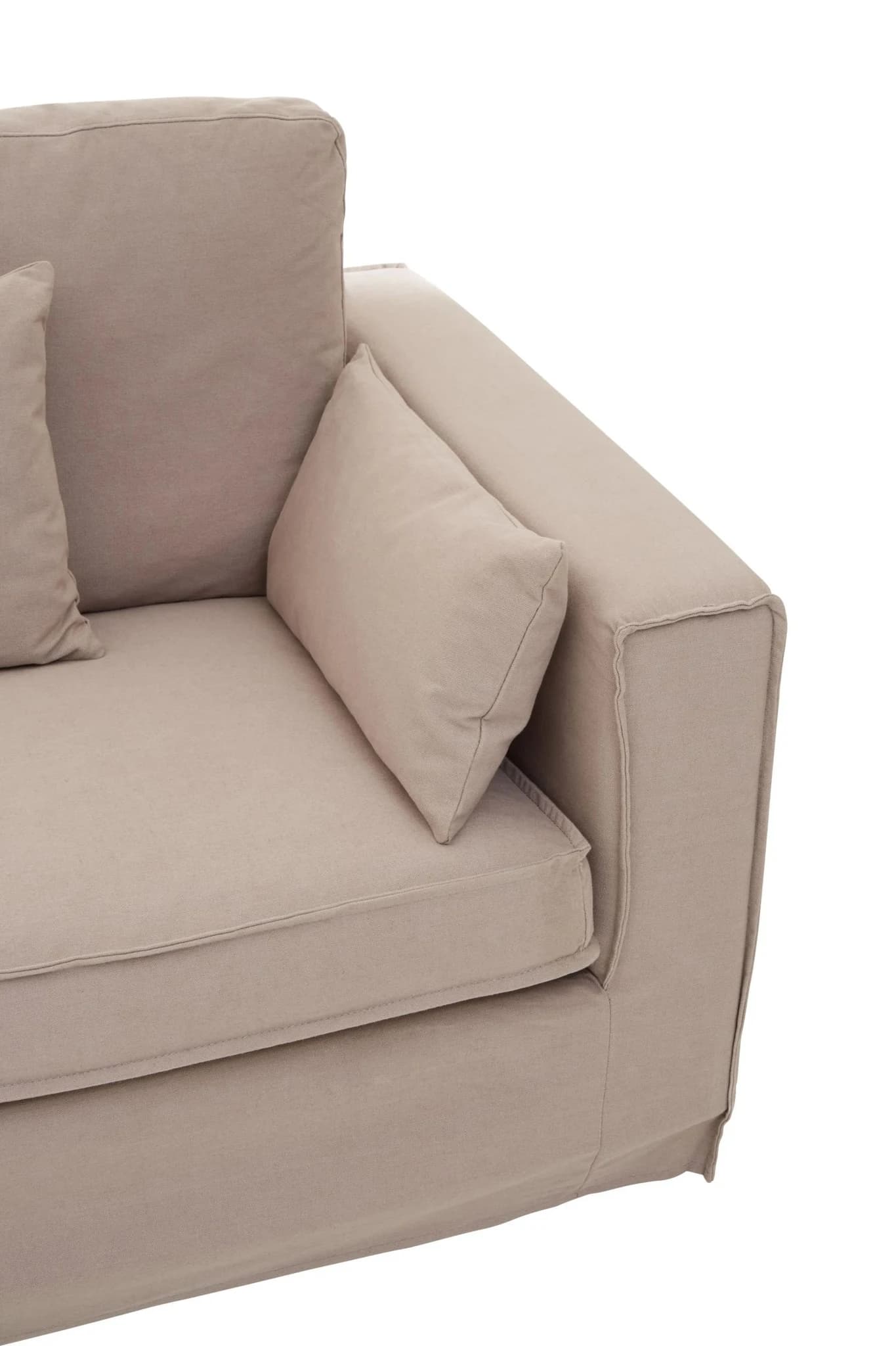 Menton 3 Seat Grey Fabric Sofa - Seating, photo 5 of 7