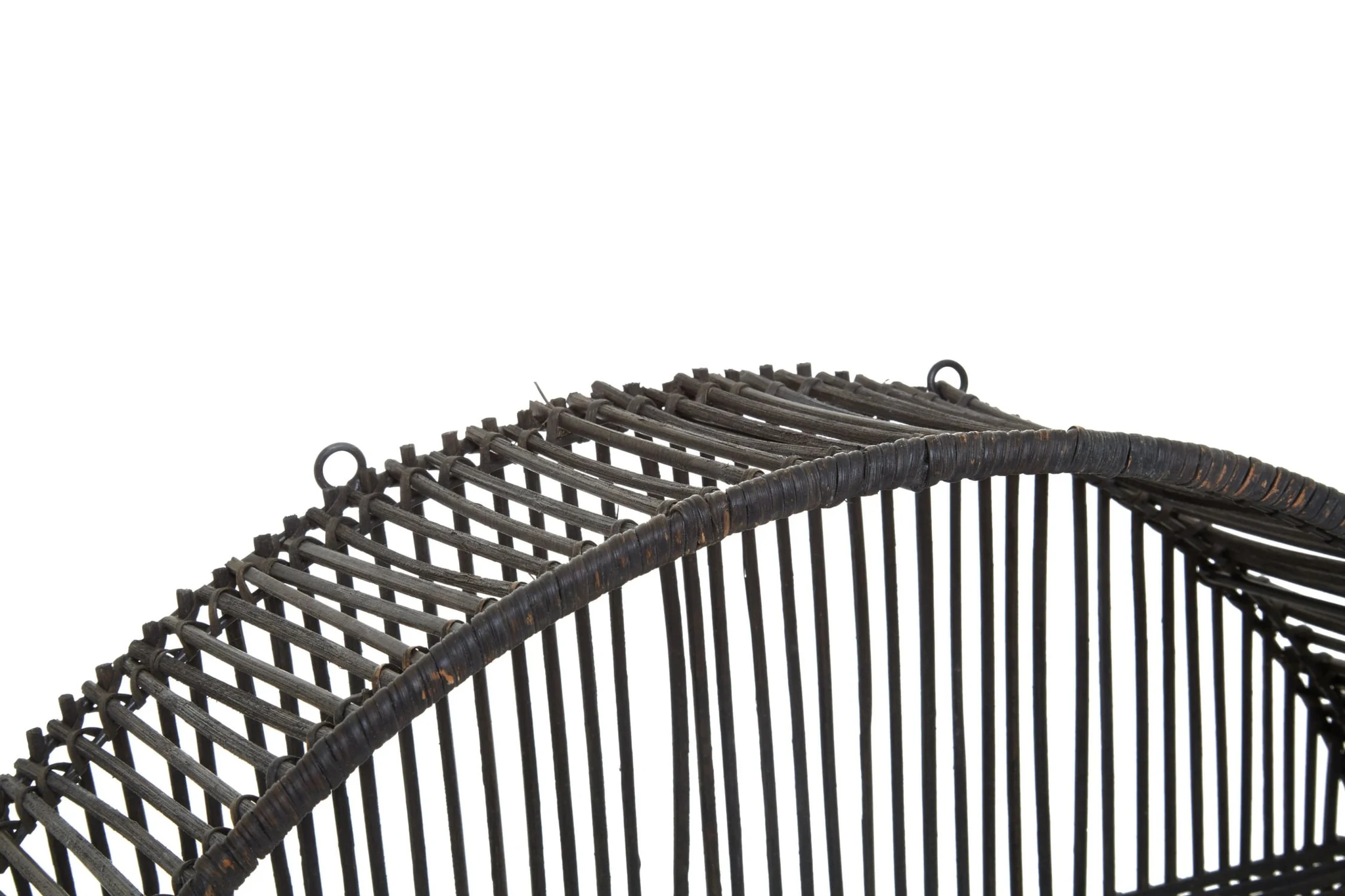 Batu Large Black Rattan Wall Shelf - Bookcases & shelving, photo 4 of 7