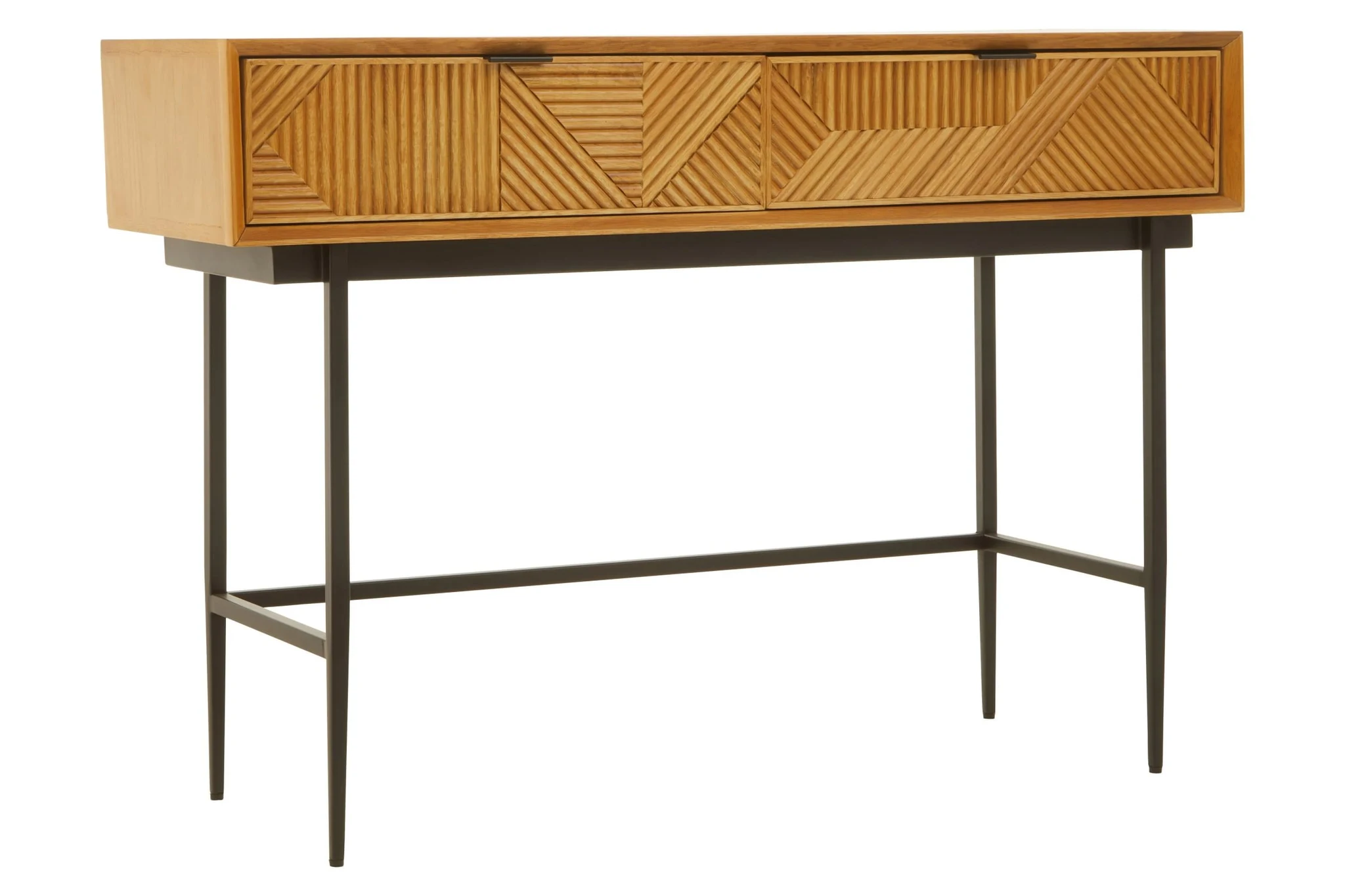 Jakara Natural Finish Console Table with 2 Drawers - Tables, photo 7 of 8