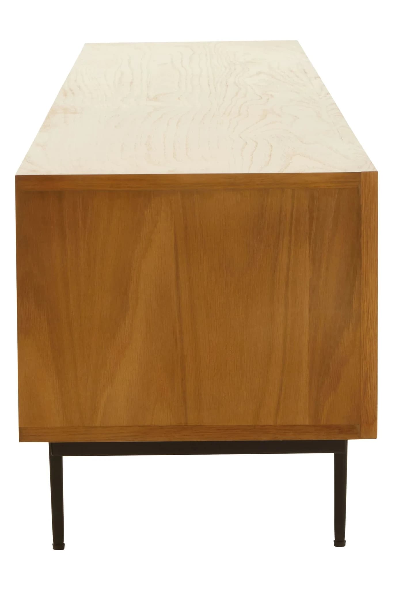 Jakara Natural Finish Carved Media Unit - Bookcases & shelving, photo 3 of 8