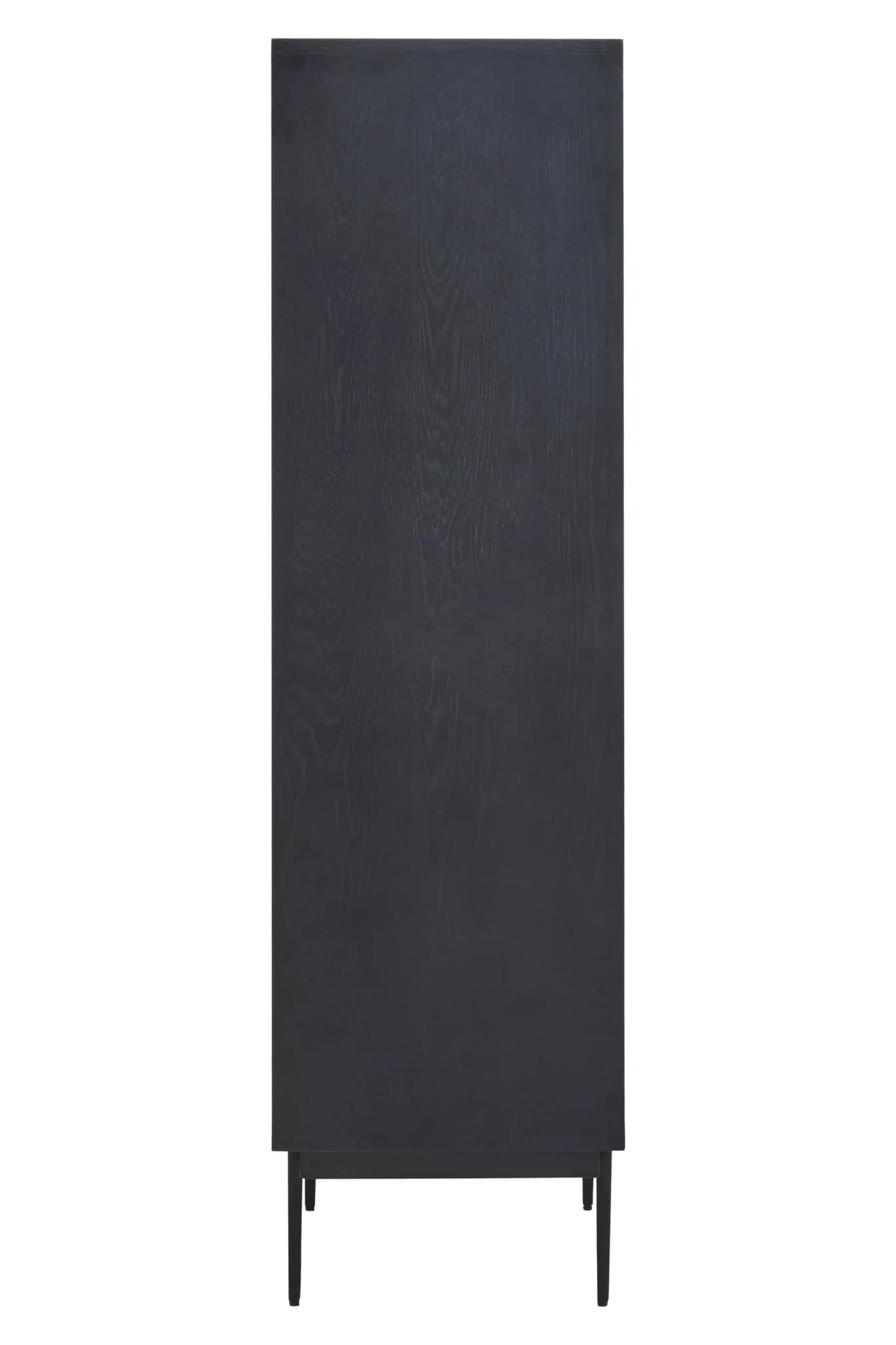 Jakara Black Finish Carved Cabinet - Bookcases & shelving, photo 3 of 8