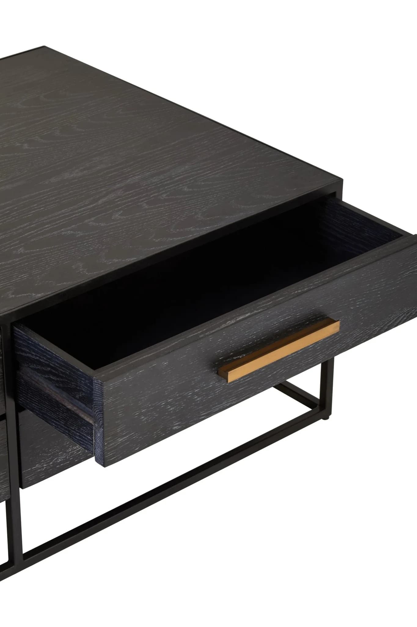 Judd Black Finish 4 Drawer Coffee Table - Tables, photo 6 of 8