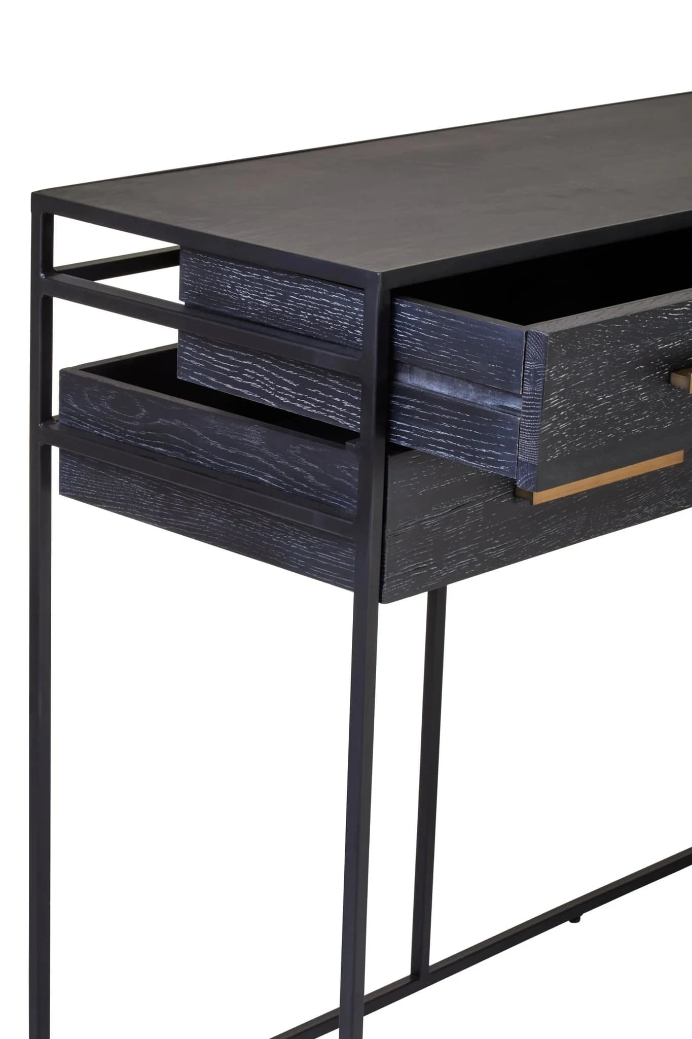 Judd Black Finish 6 Drawer Console Table - Tables, photo 8 of 8