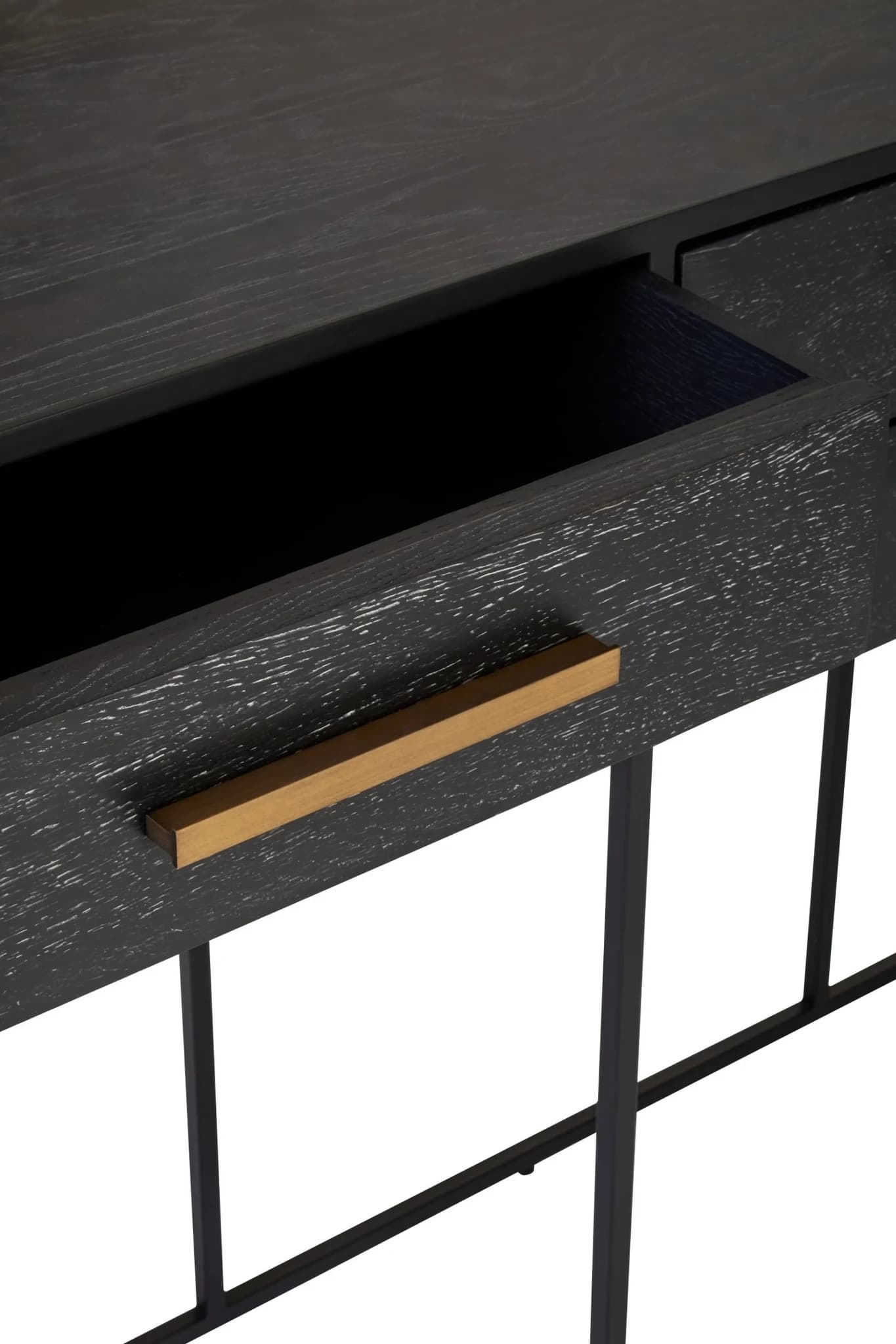Judd Black Finish 6 Drawer Console Table - Tables, photo 7 of 8