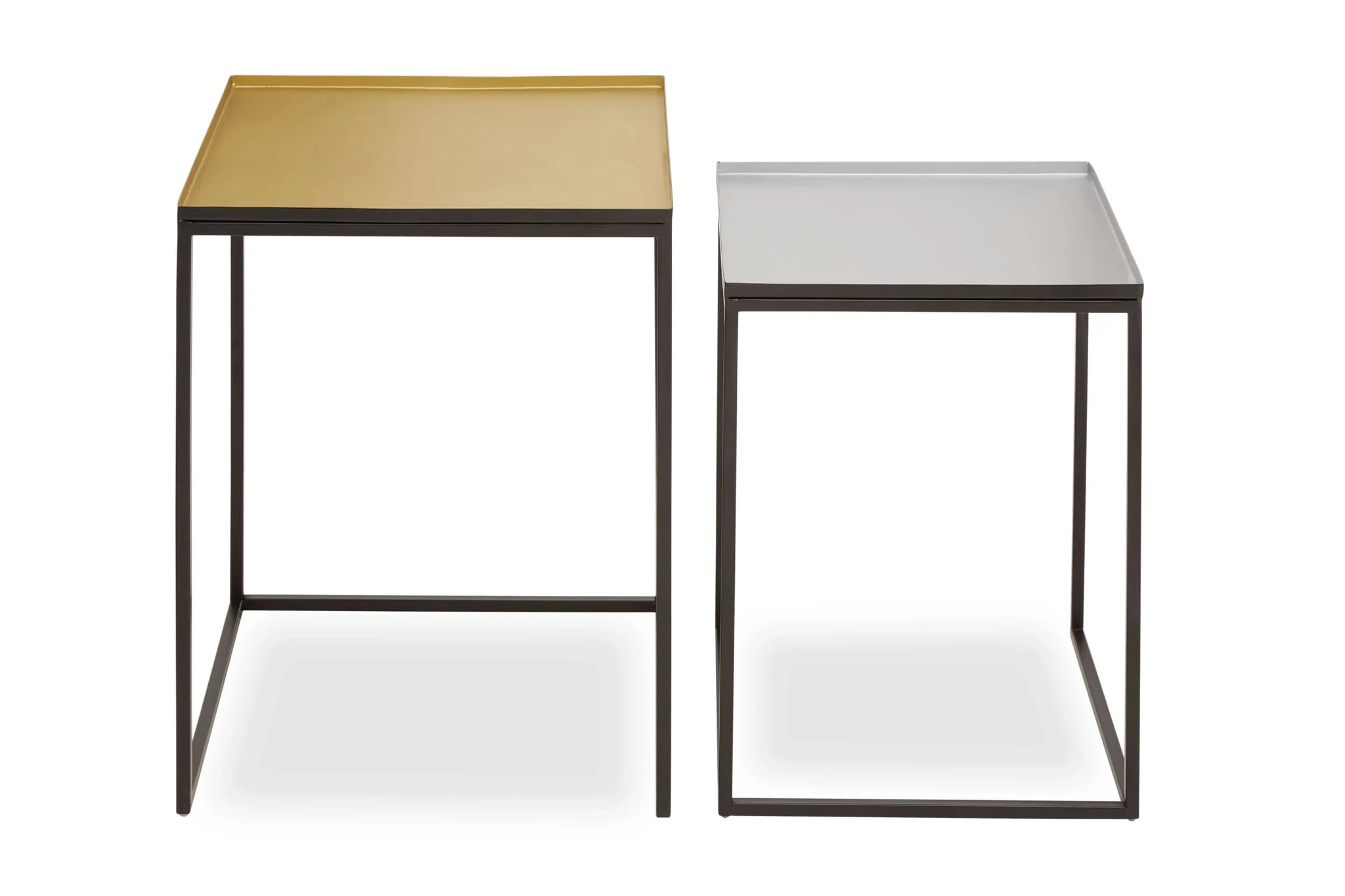 Rabia Gold And Silver Nest Of 2 Tables - Tables, photo 6 of 8