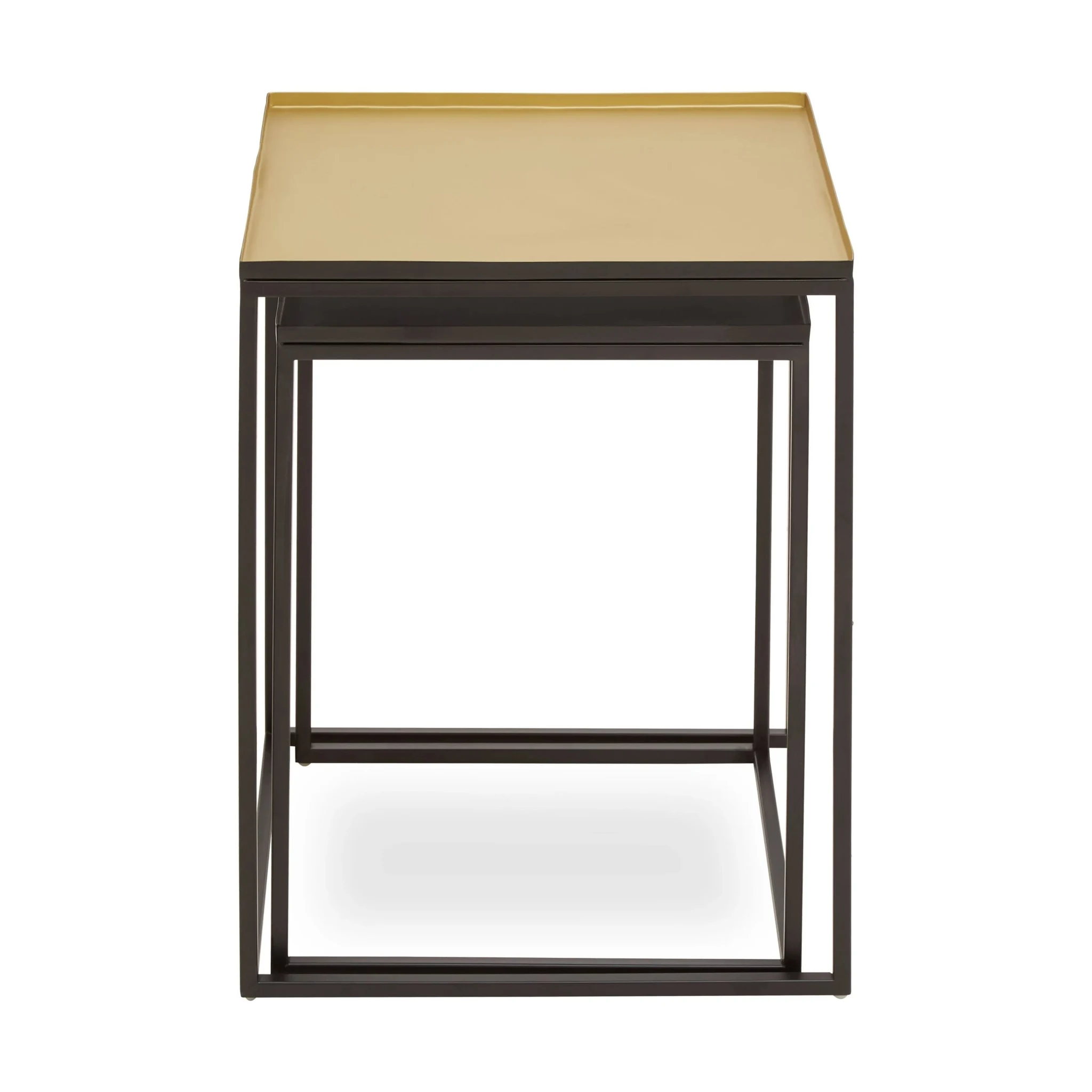 Rabia Gold And Silver Nest Of 2 Tables - Tables, photo 3 of 8