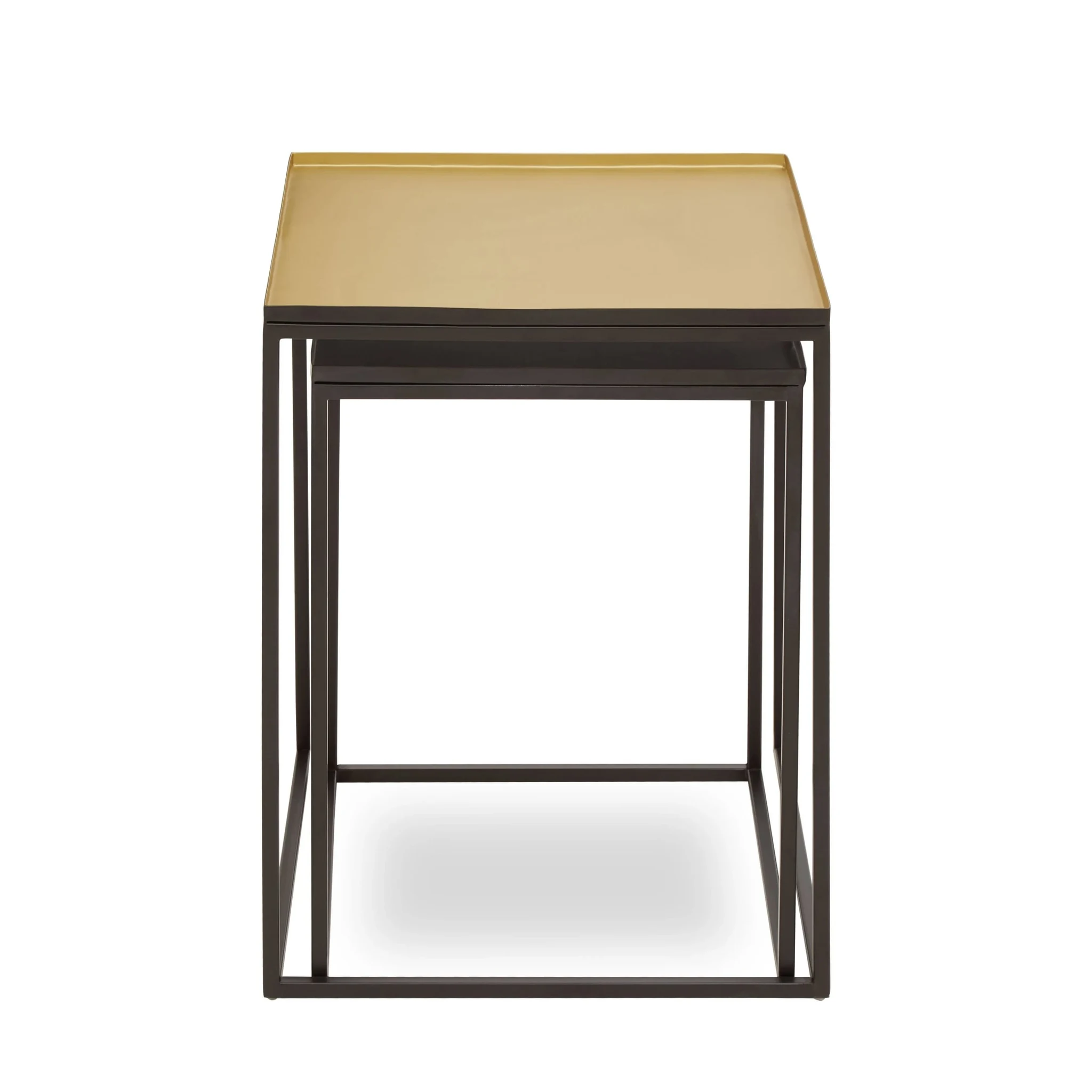 Rabia Gold And Silver Nest Of 2 Tables - Tables, photo 2 of 8