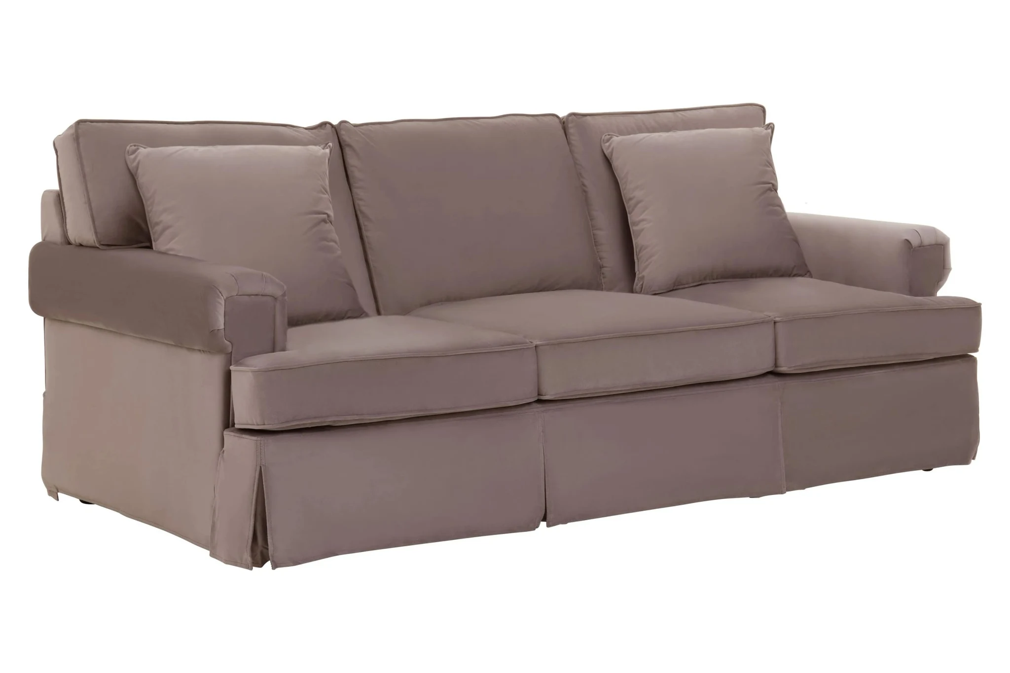 Ralph Three Seat Mink Velvet Sofa - Seating, photo 4 of 8