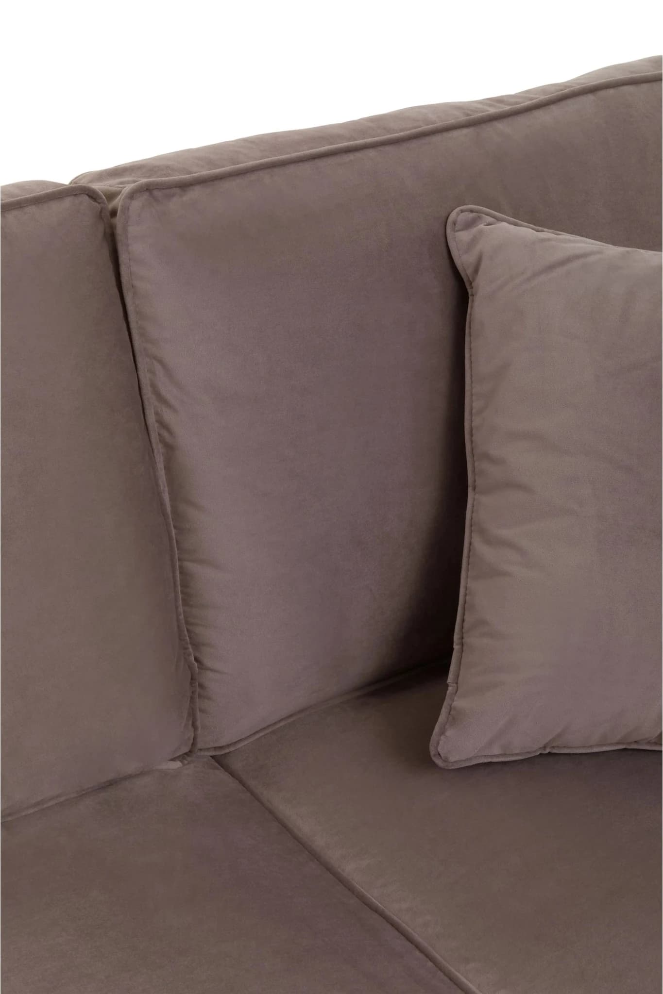 Ralph Three Seat Mink Velvet Sofa - Seating, photo 7 of 8