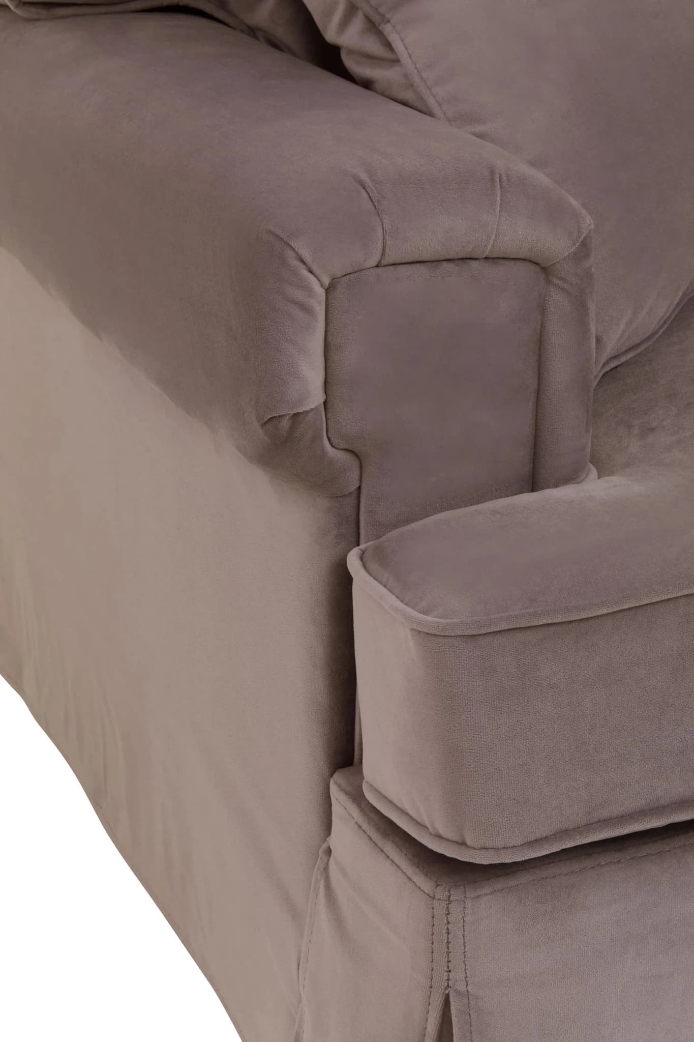 Ralph Three Seat Mink Velvet Sofa - Seating, photo 6 of 8