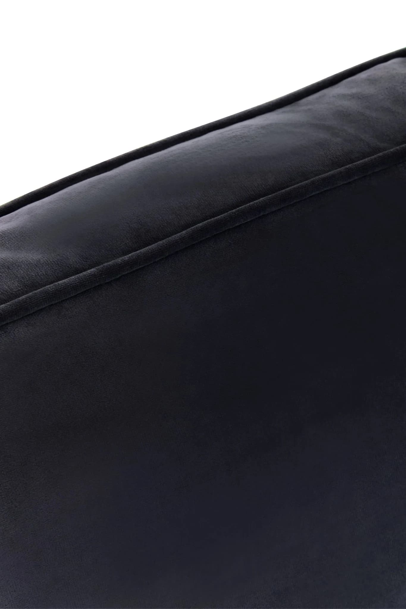 Ralph Three Seat Black Velvet Right Chaise Sofa - Seating, photo 5 of 8