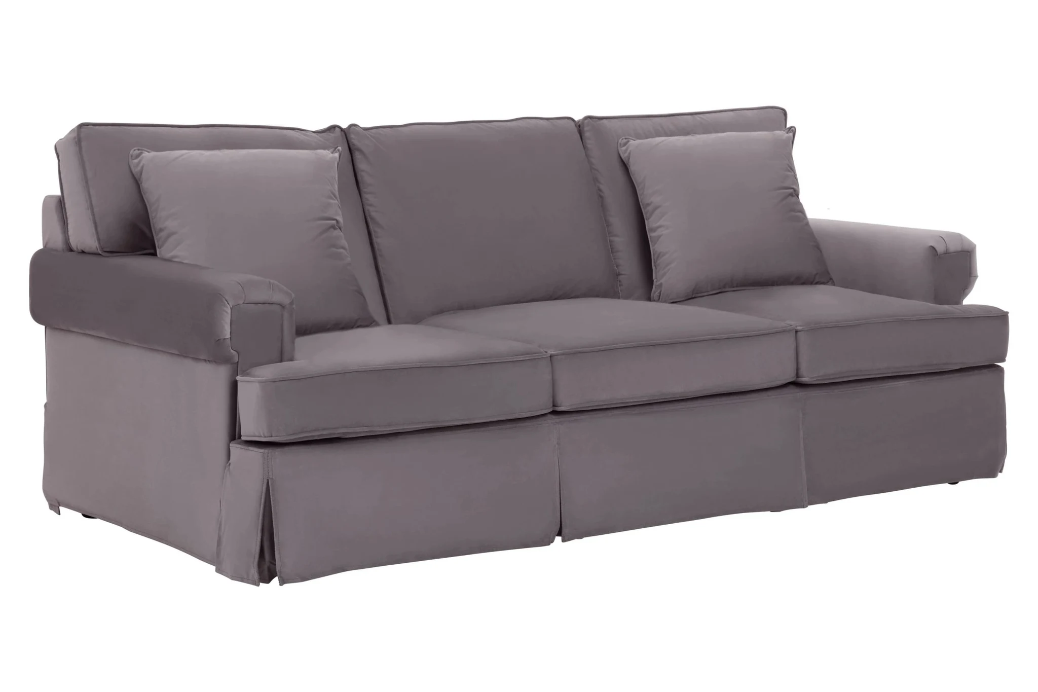 Ralph Three Seat Grey Velvet Sofa - Seating, photo 4 of 8
