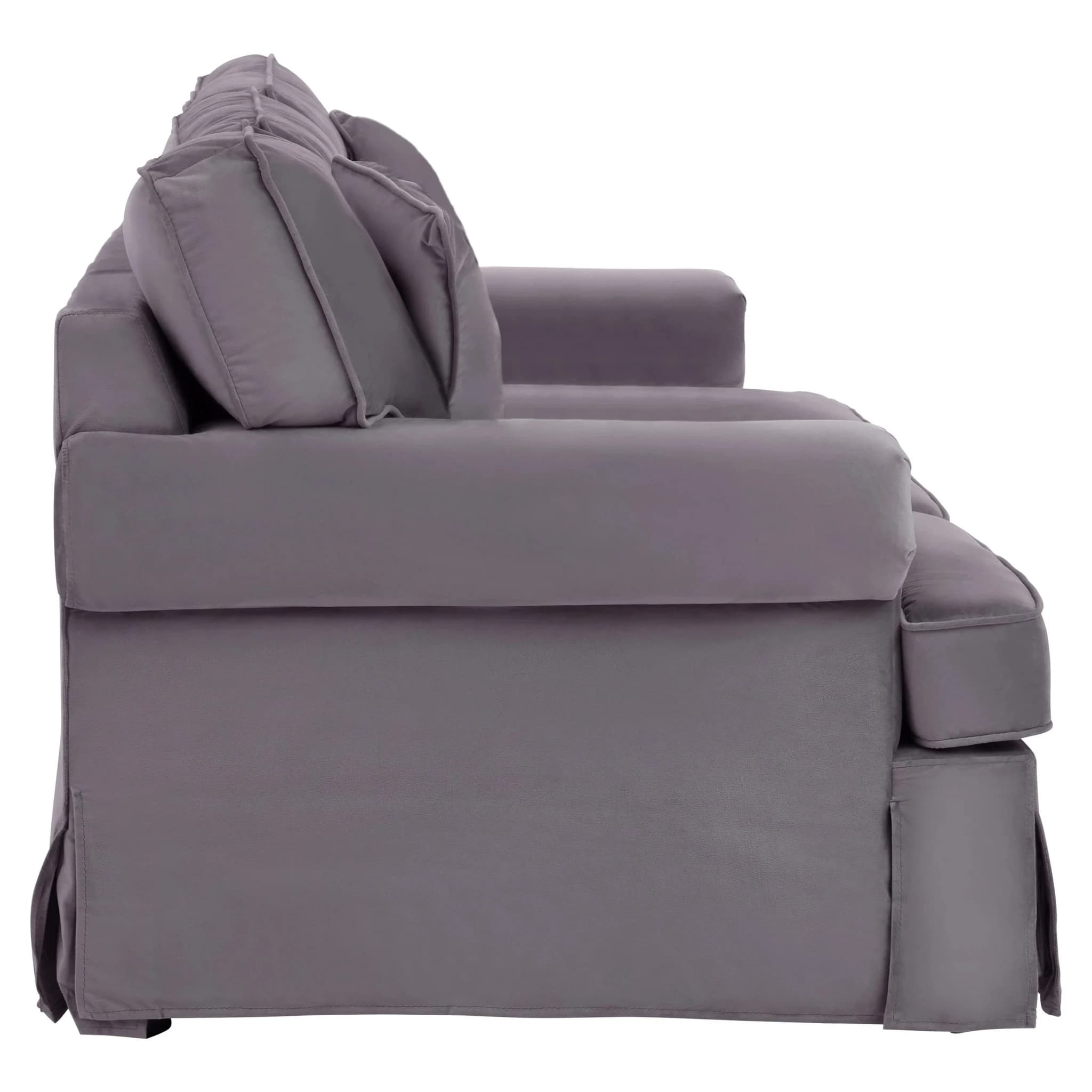Ralph Three Seat Grey Velvet Sofa - Seating, photo 3 of 8
