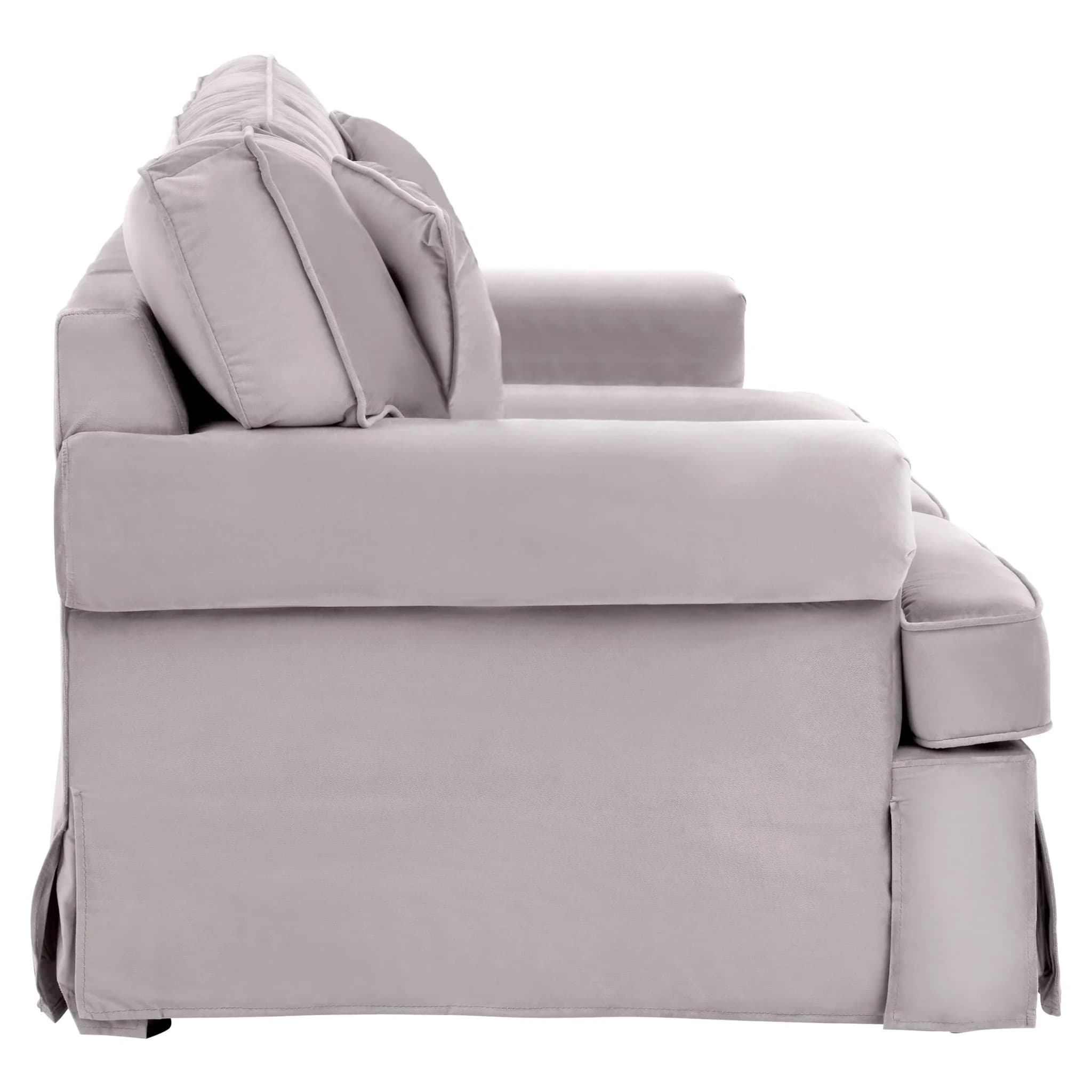 Ralph Two Seat Grey Velvet Sofa - Seating, photo 3 of 6