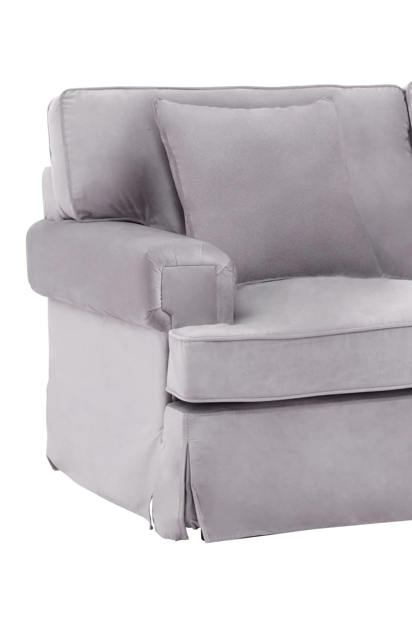 Ralph Two Seat Grey Velvet Sofa - Seating, photo 6 of 6