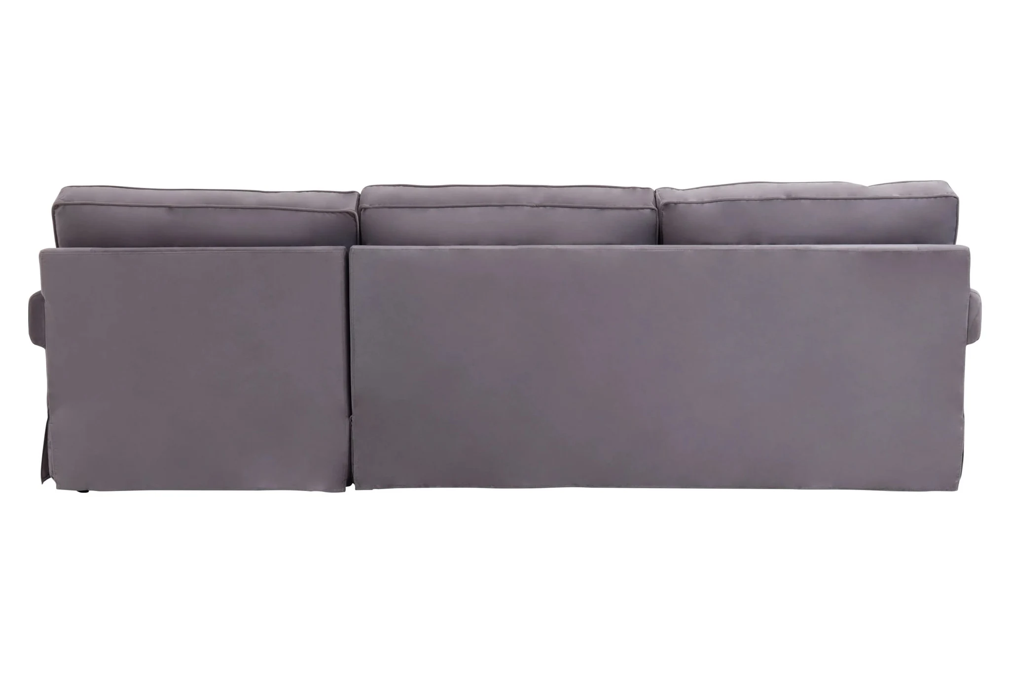 Ralph Three Seat Grey Velvet Right Chaise Sofa - Seating, photo 6 of 8