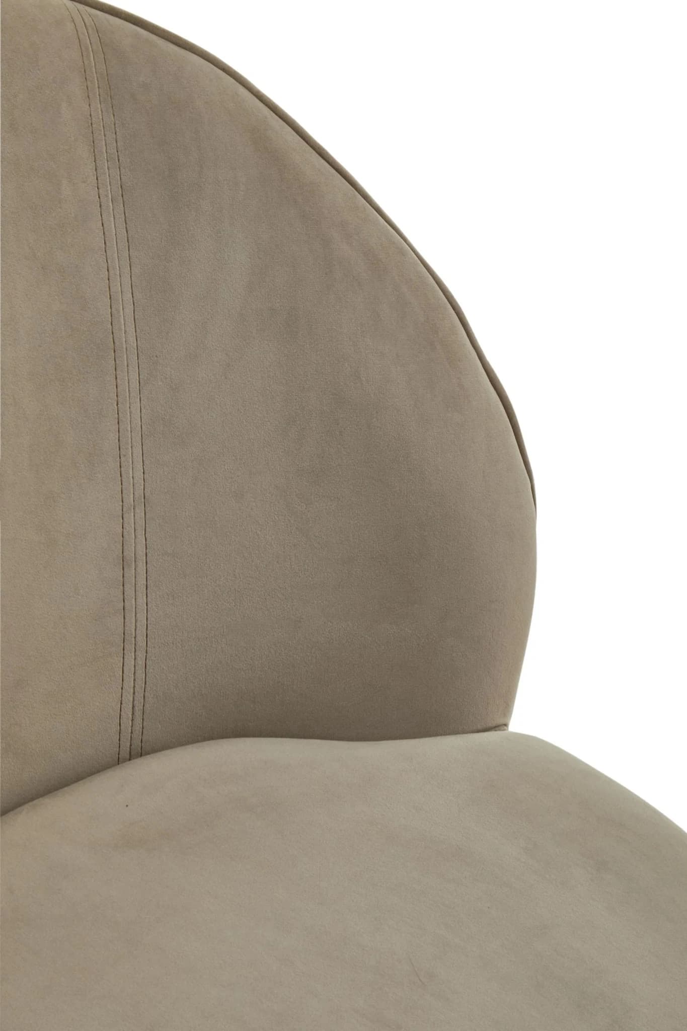 Kids Tamra Mink Velvet Gold Base Chair - Seating, photo 6 of 8
