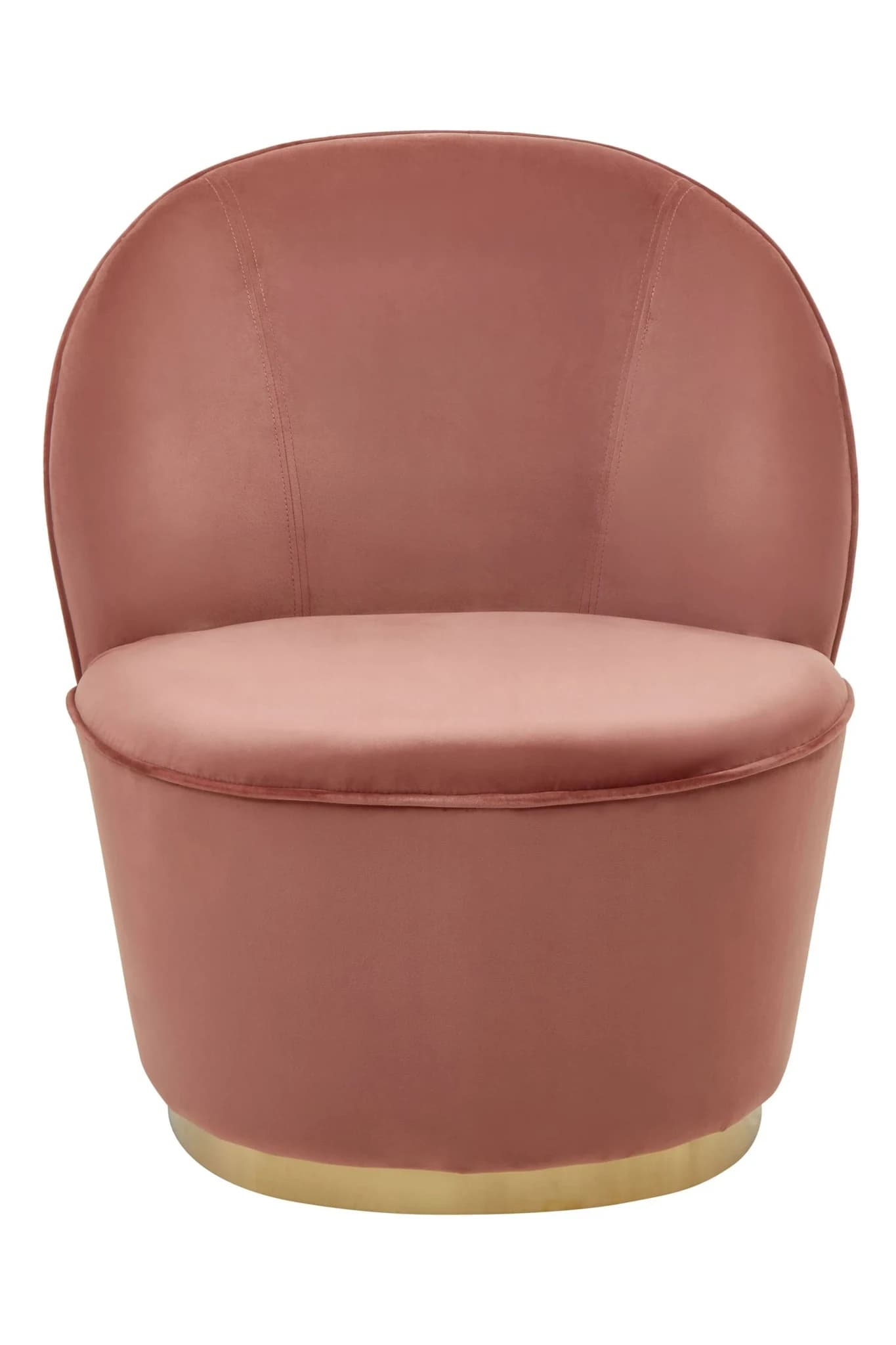 Kids Tamra Dusty Pink Velvet Gold Base Chair - Seating, photo 5 of 8