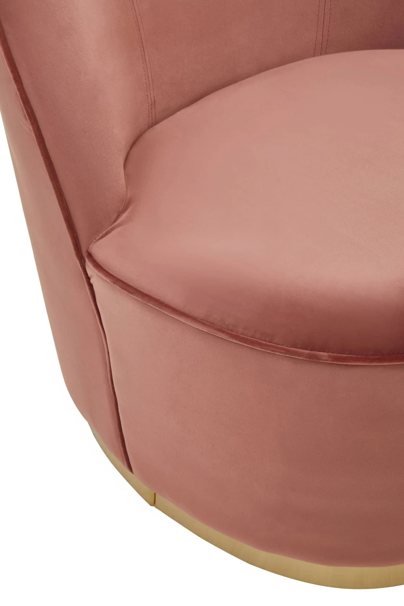 Kids Tamra Dusty Pink Velvet Gold Base Chair - Seating, photo 8 of 8