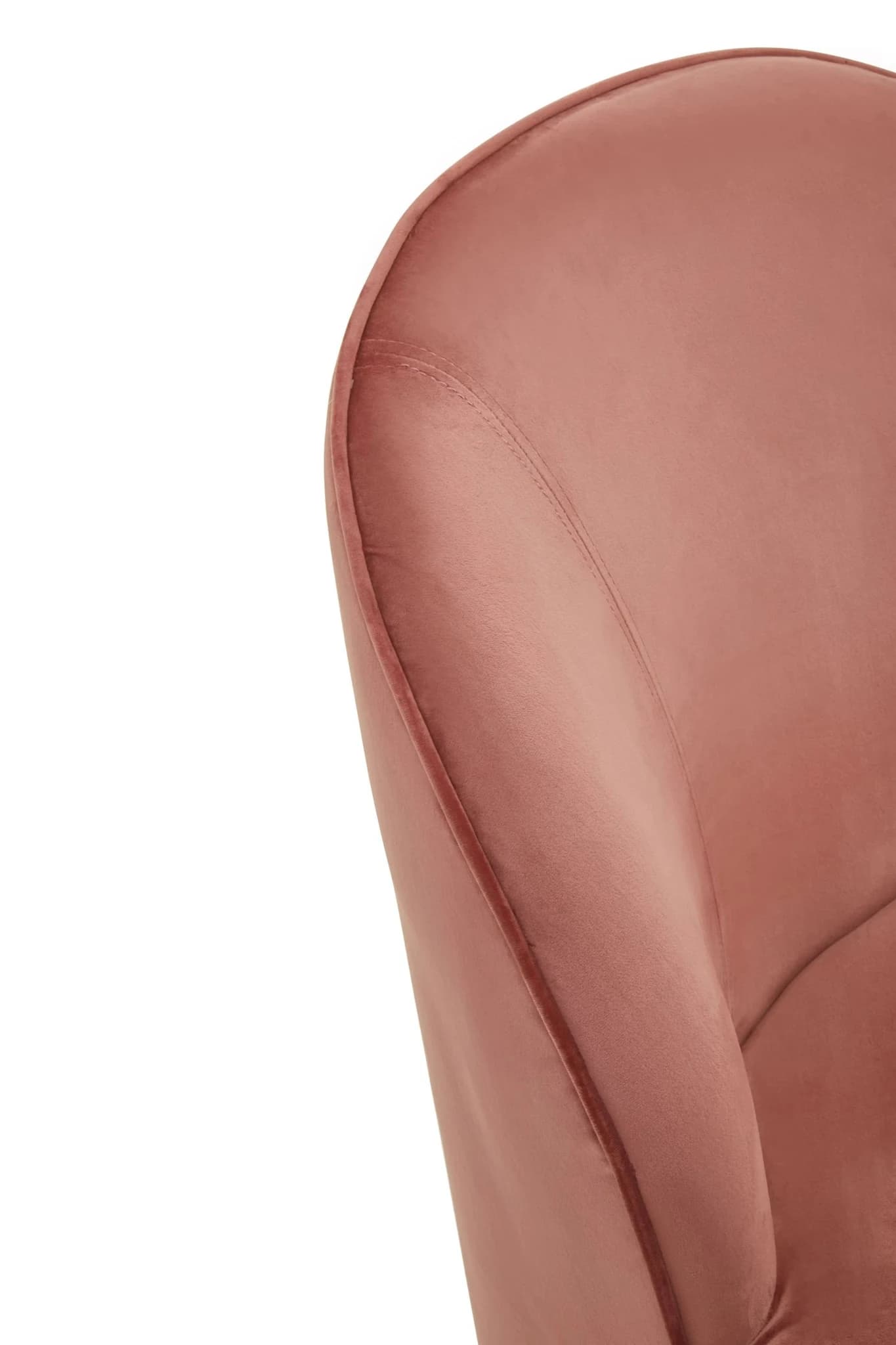 Kids Tamra Dusty Pink Velvet Gold Base Chair - Seating, photo 7 of 8