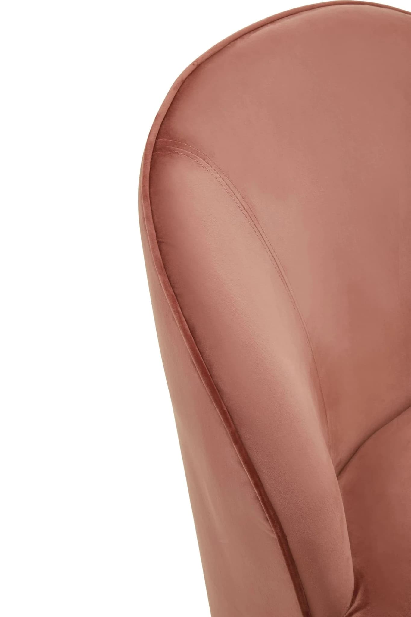Tamra Dusty Pink Velvet Gold Base Chair - Seating, photo 7 of 8