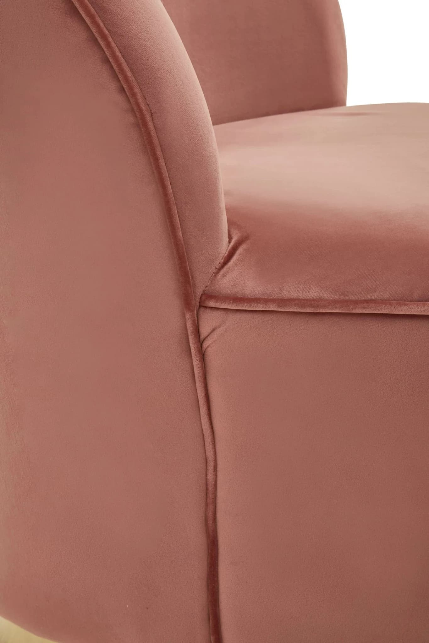 Tamra Dusty Pink Velvet Gold Base Chair - Seating, photo 6 of 8