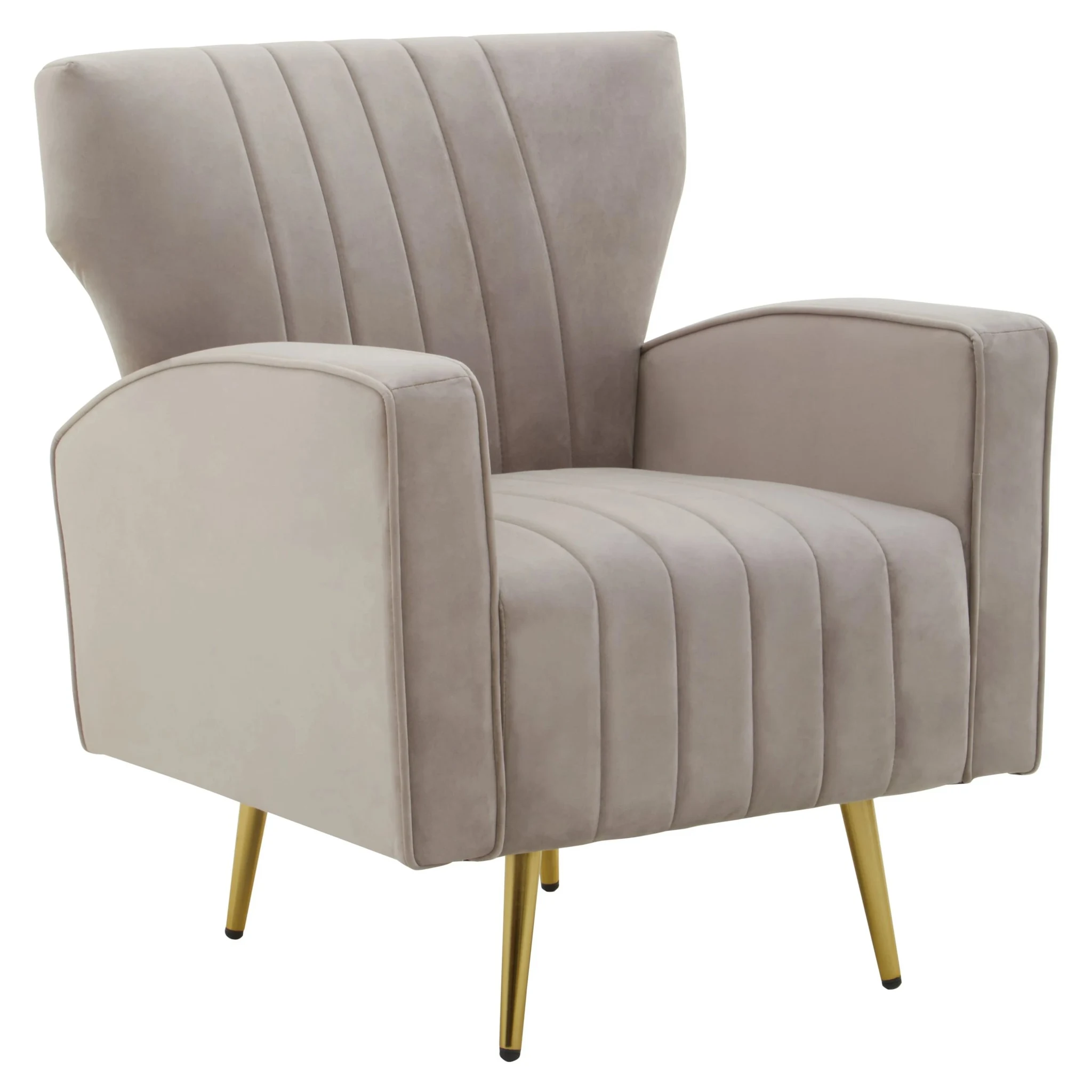 Hayley Mink Velvet Armchair - Seating, photo 4 of 8