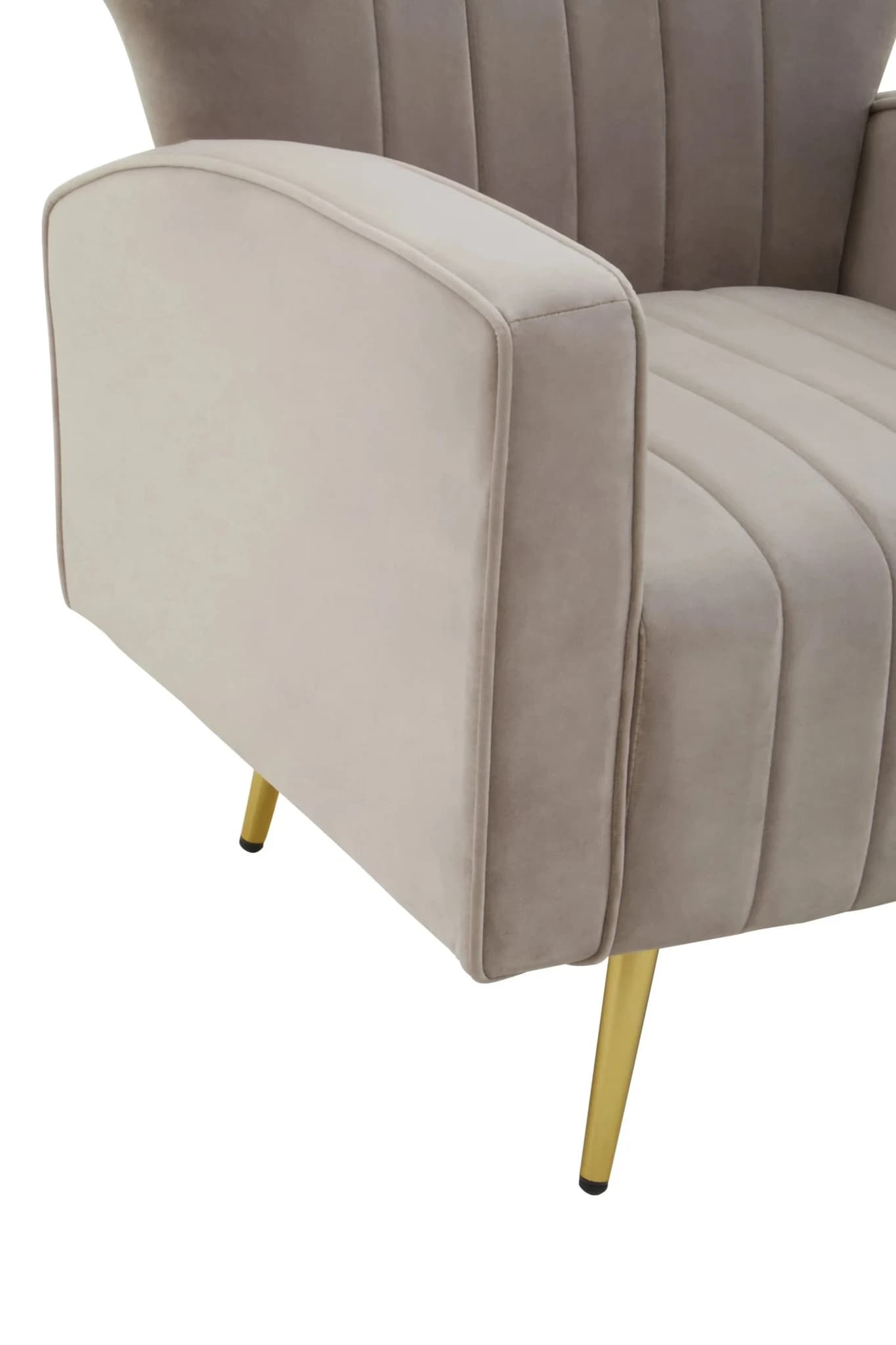 Hayley Mink Velvet Armchair - Seating, photo 7 of 8