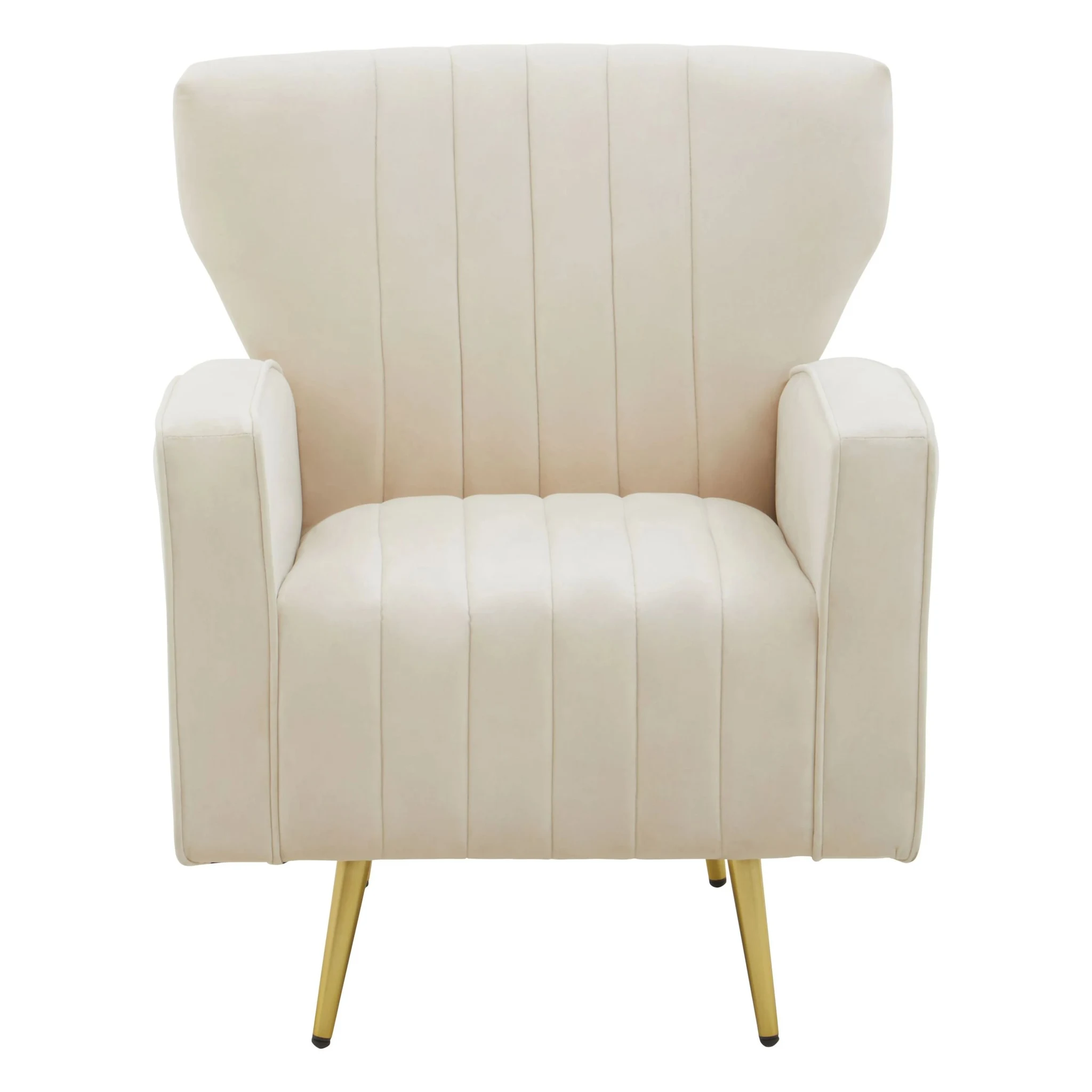 Hayley Natural Velvet Armchair - Seating, photo 5 of 8