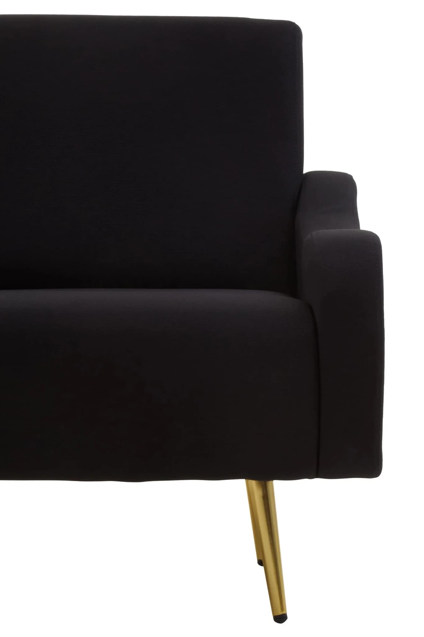 Holli Black Linen Effect Fabric Armchair - Seating, photo 8 of 8