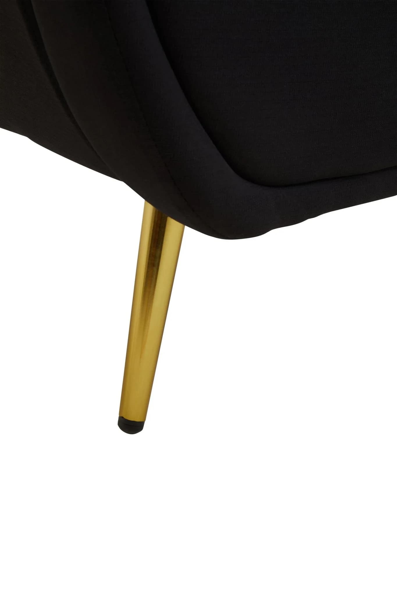 Holli Black Linen Effect Fabric Armchair - Seating, photo 5 of 8