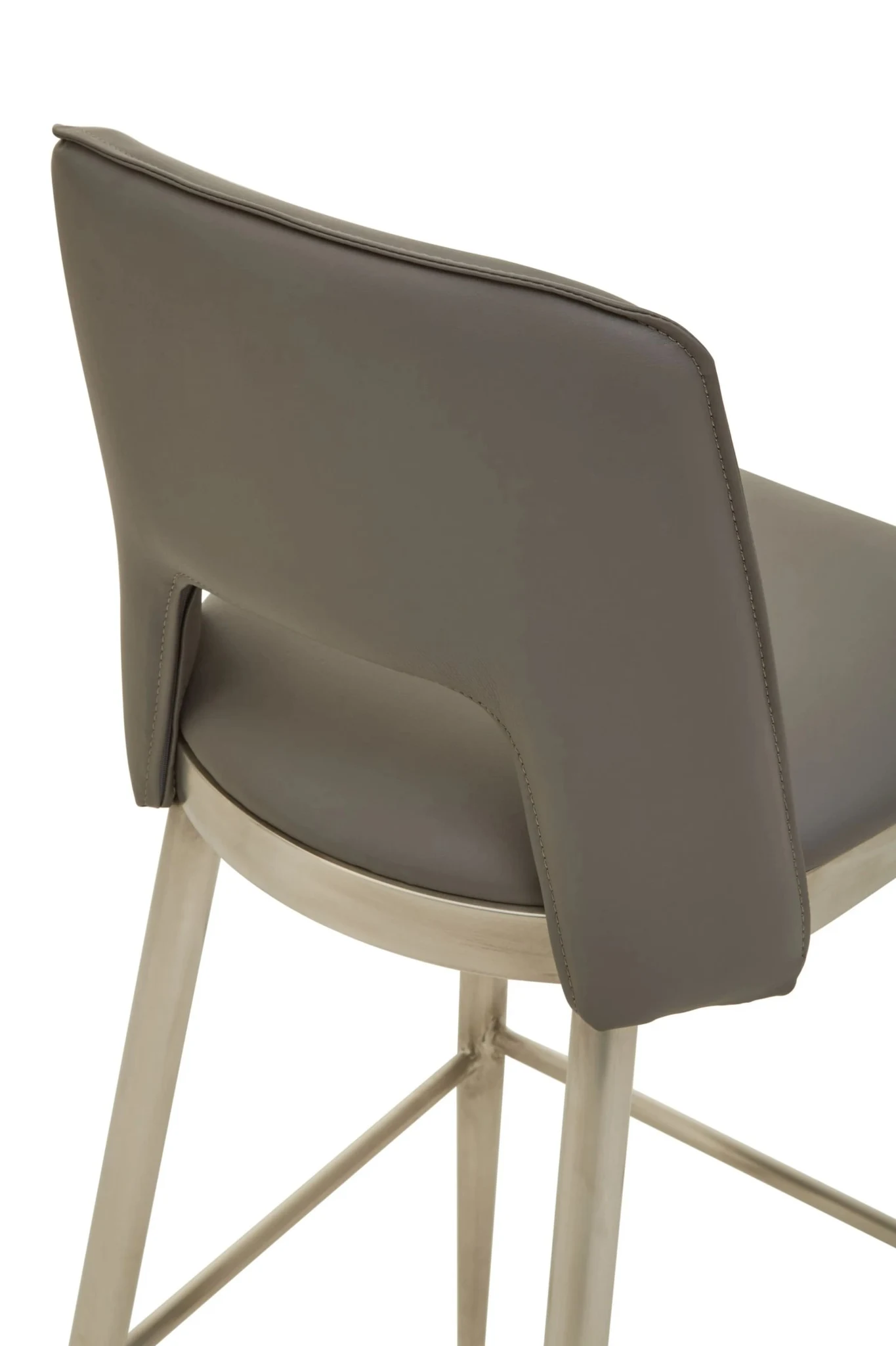 Gilden Grey Leather Effect Bar Chair - Seating, photo 8 of 8