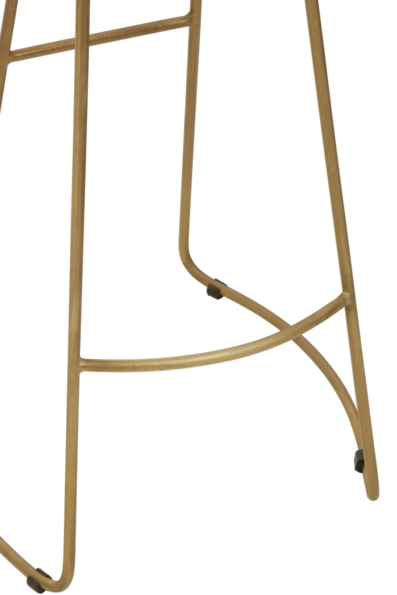 Nandri Acacia Wood and Antique Brass Bar Stool - Seating, photo 5 of 6