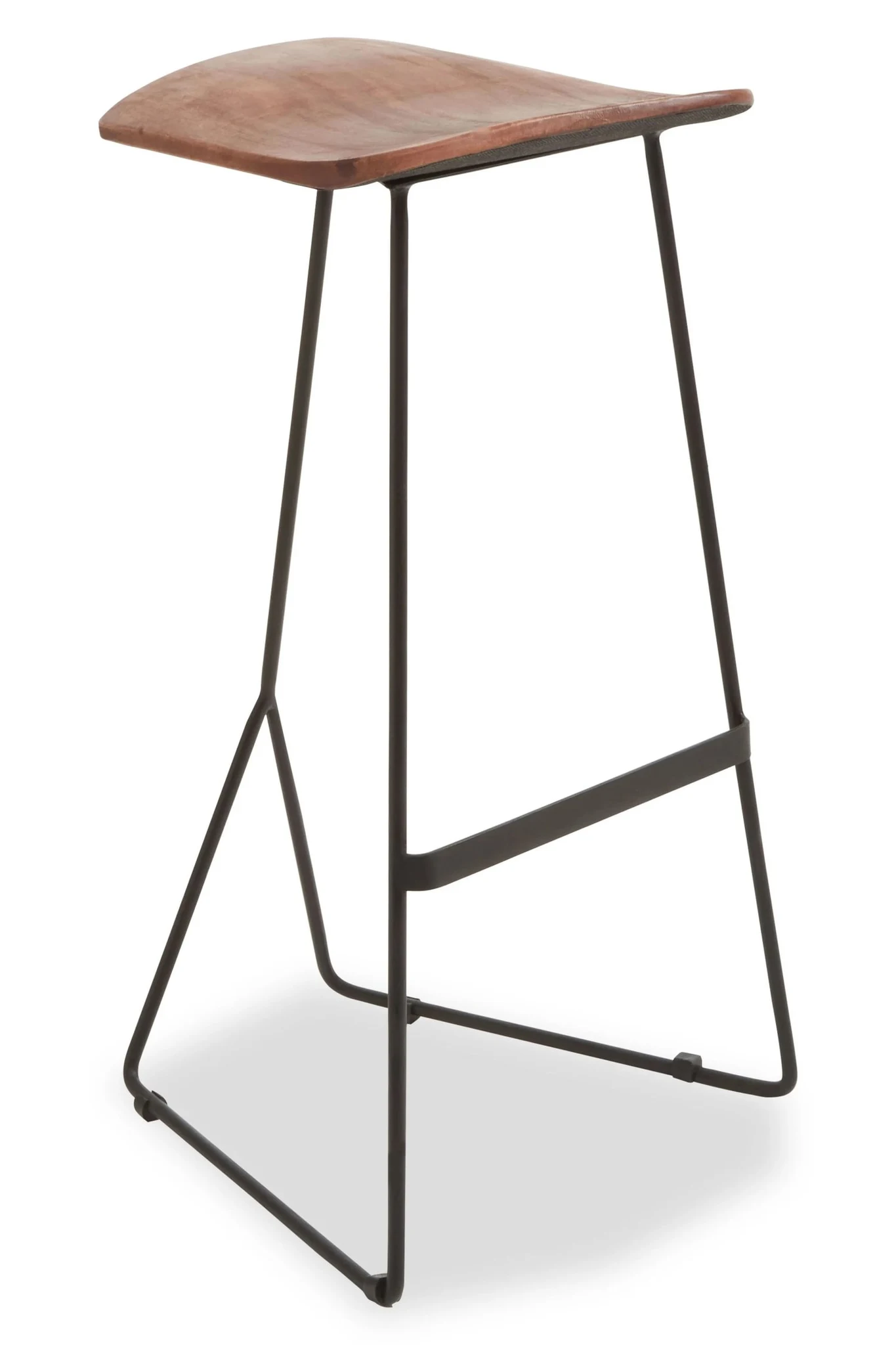 Nandri Acacia Wood with Black Frame Bar Stool - Seating, photo 6 of 8